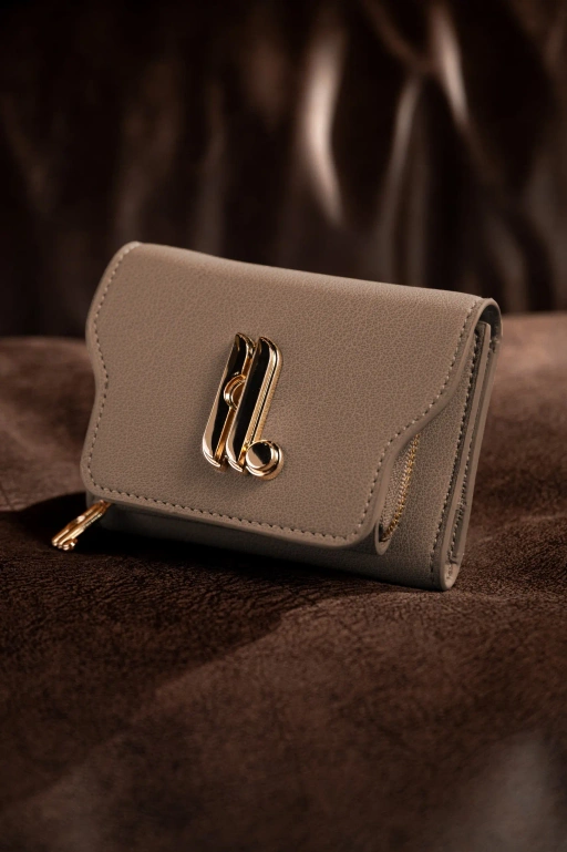 Image of ELBURG WALLET TAUPE