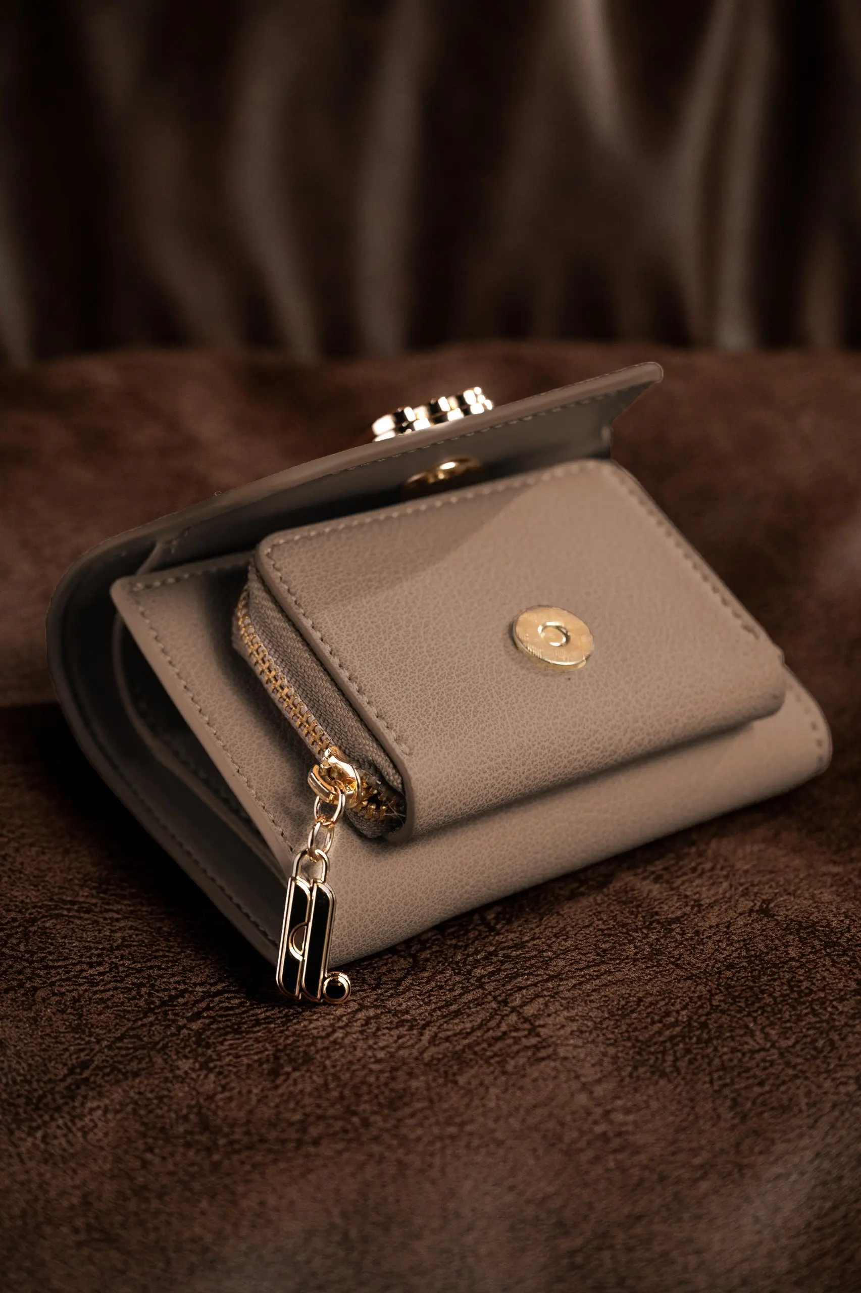 ELBURG WALLET TAUPE
