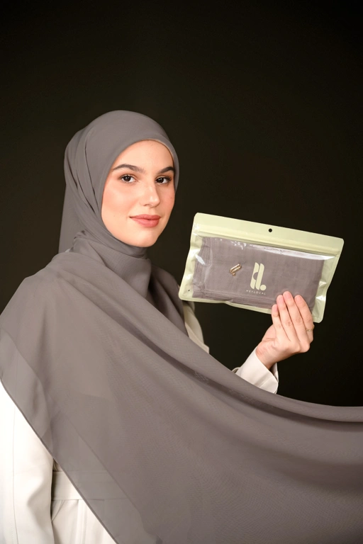 DAILY PARIS SCARF ASH BROWN