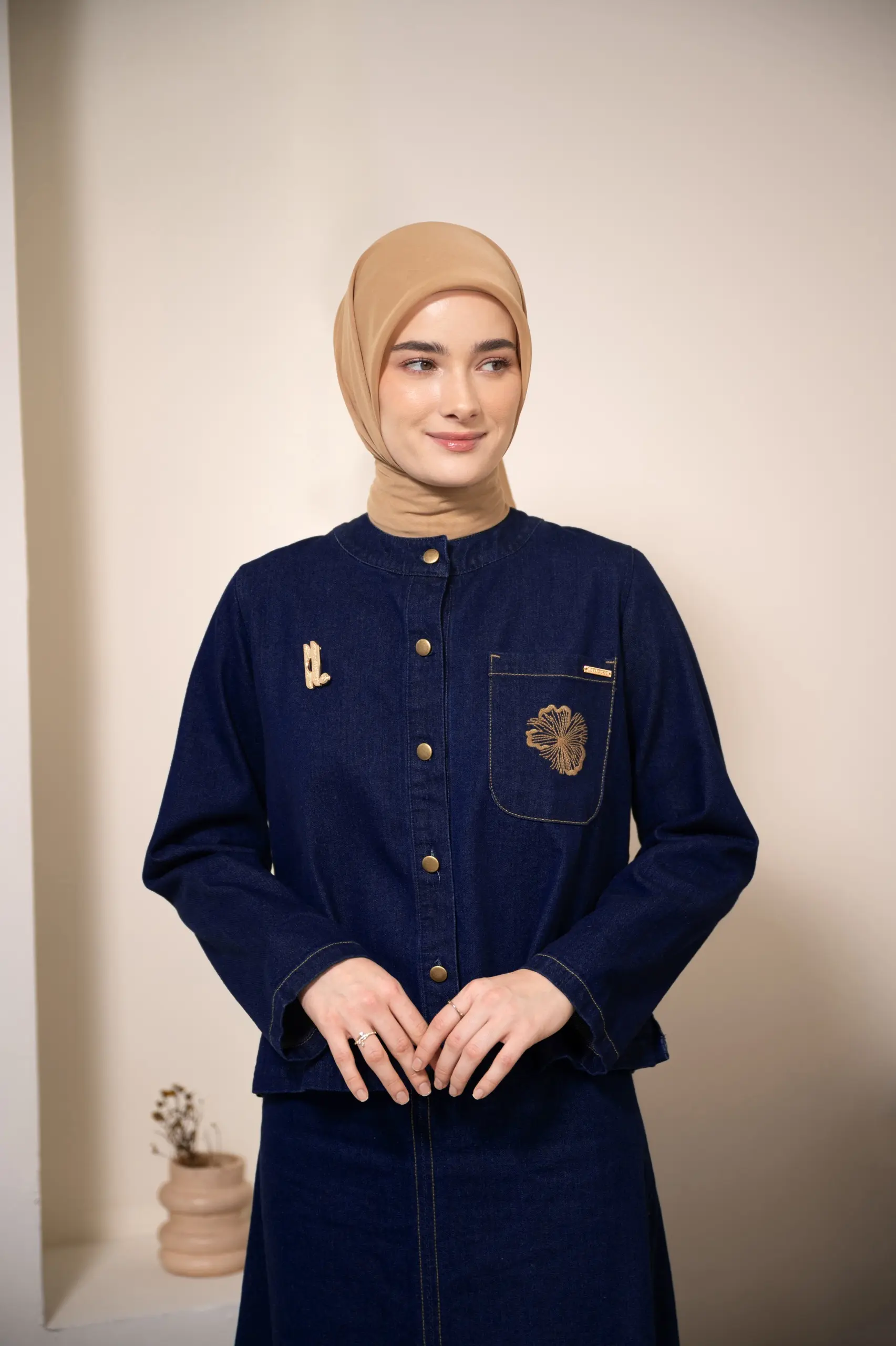 YUKA DENIM JACKET DARK BLUE