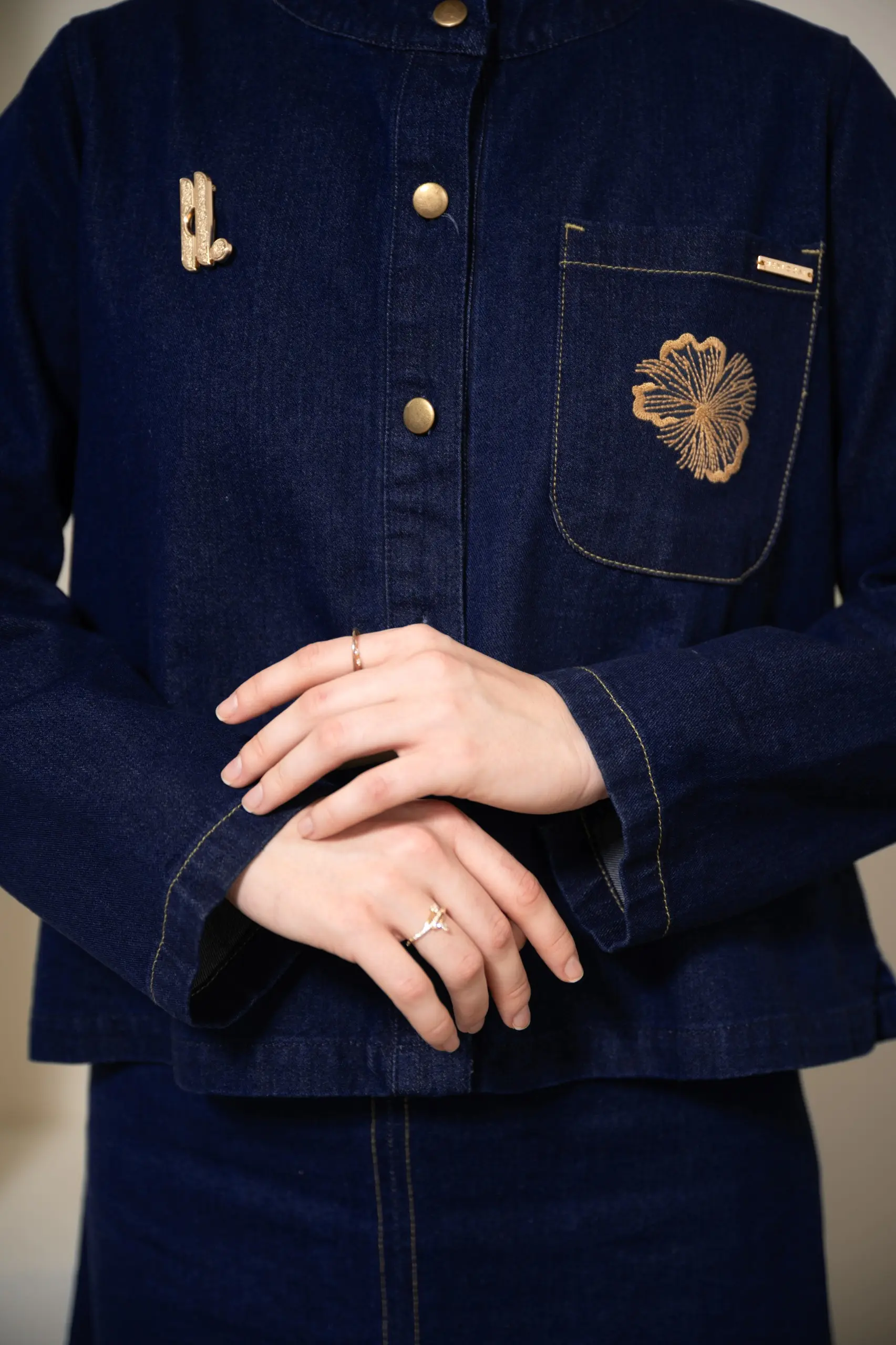 YUKA DENIM JACKET DARK BLUE