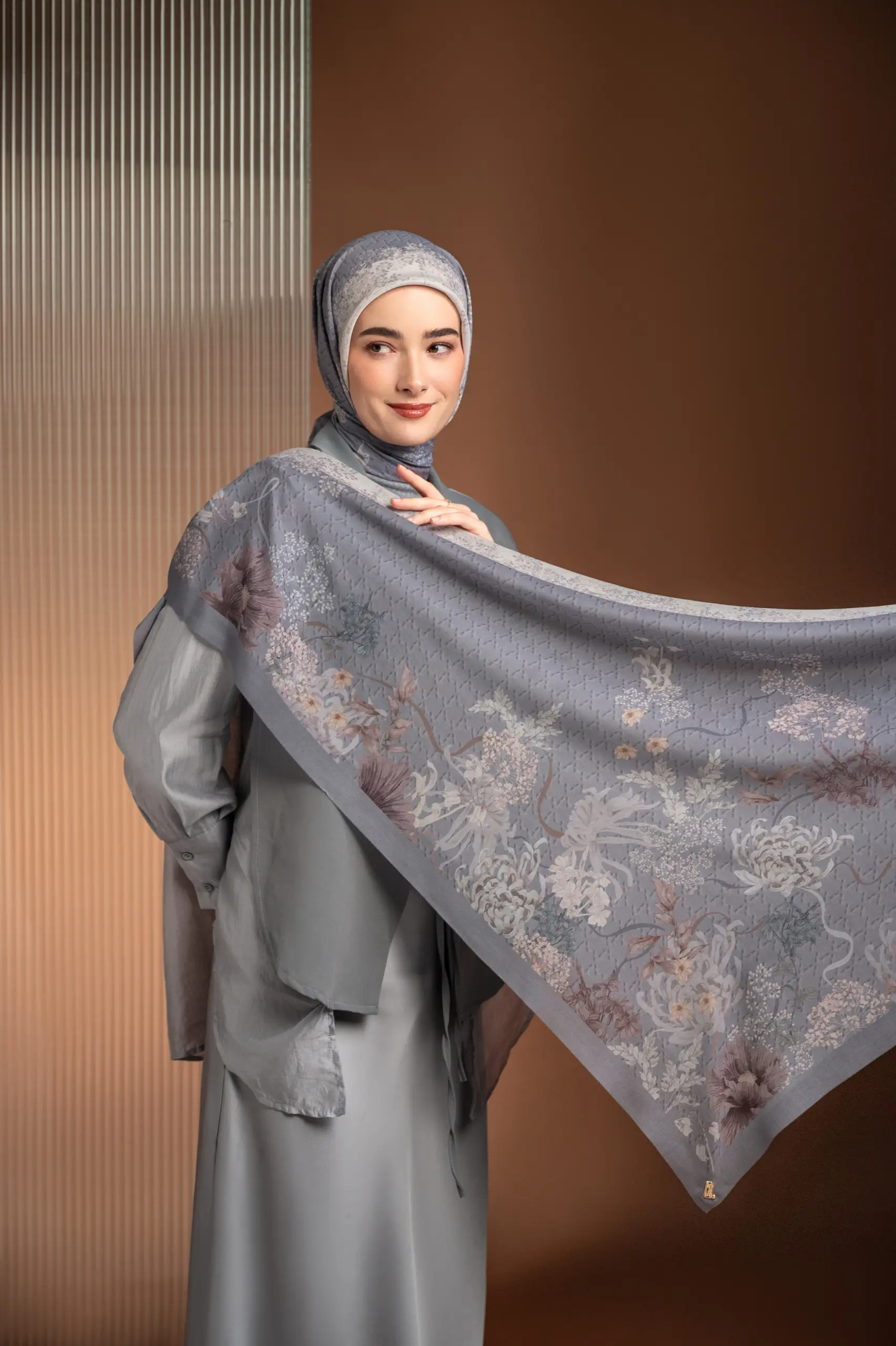 AMOUR SCARF STORM GREY