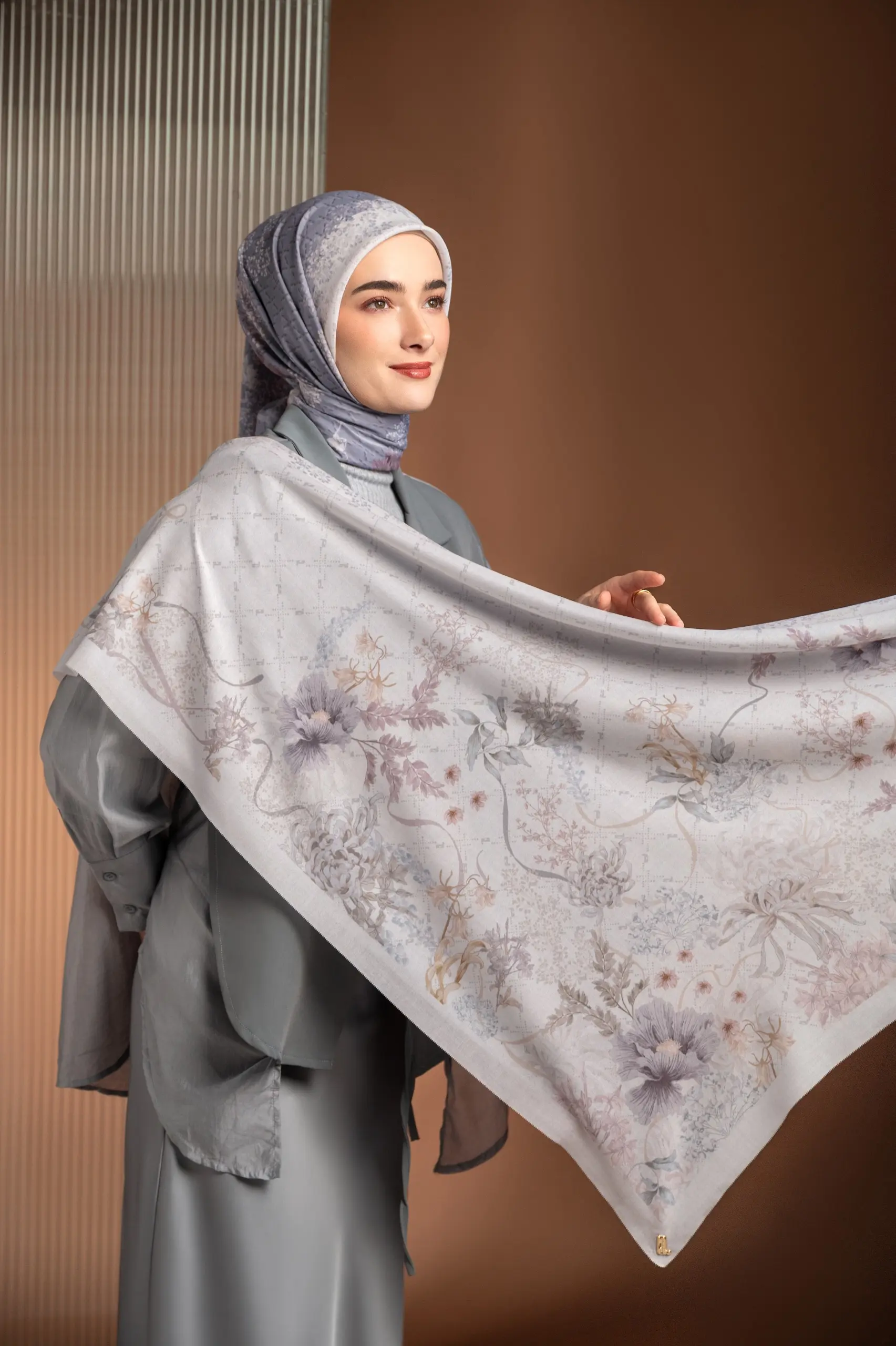 AMOUR SCARF STORM GREY