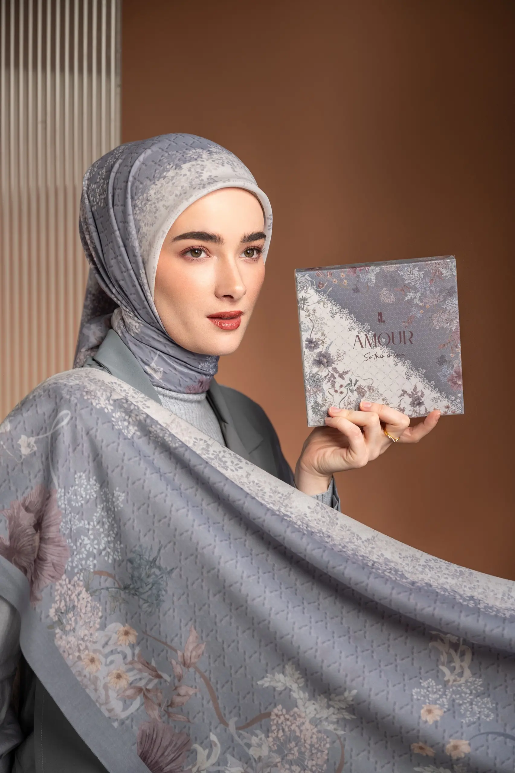 AMOUR SCARF STORM GREY