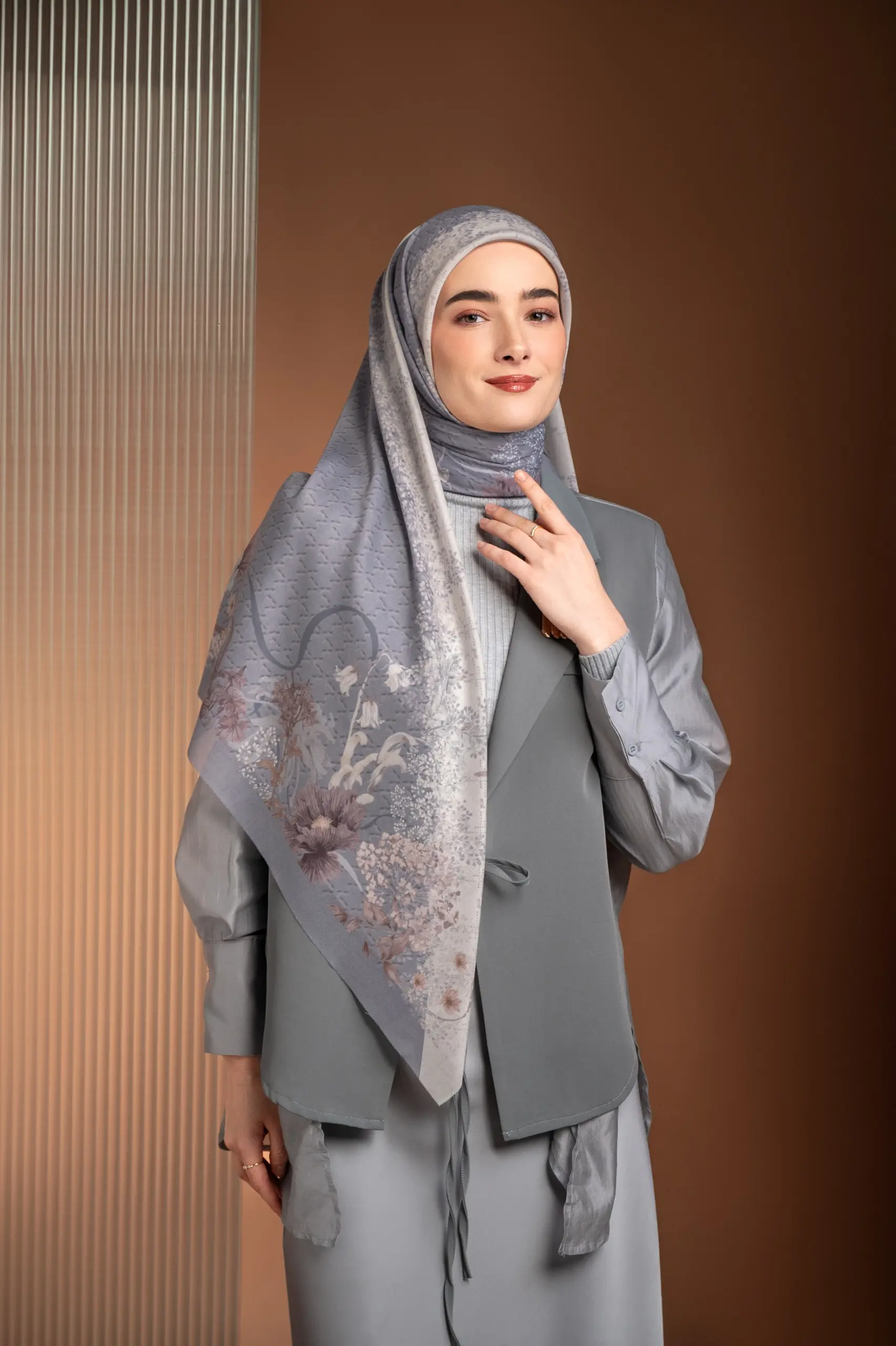 AMOUR SCARF STORM GREY