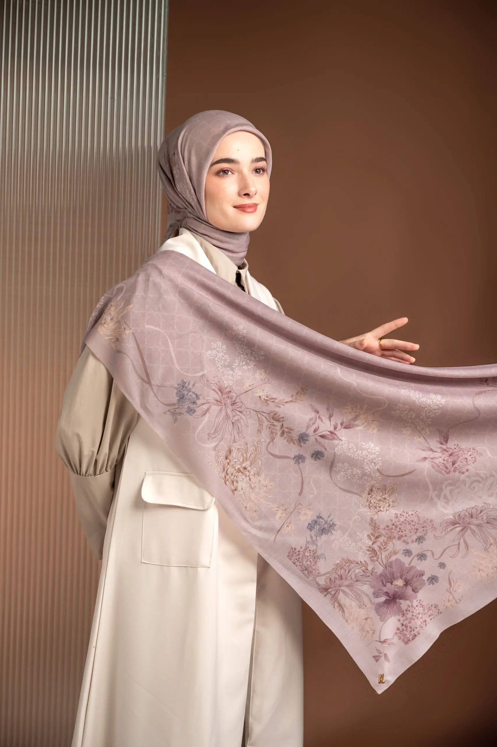 AMOUR SCARF PETAL BLUSH