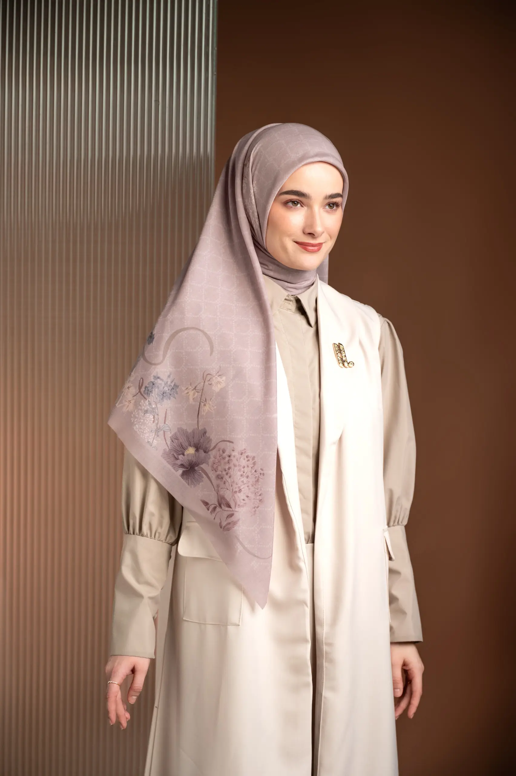 AMOUR SCARF PETAL BLUSH