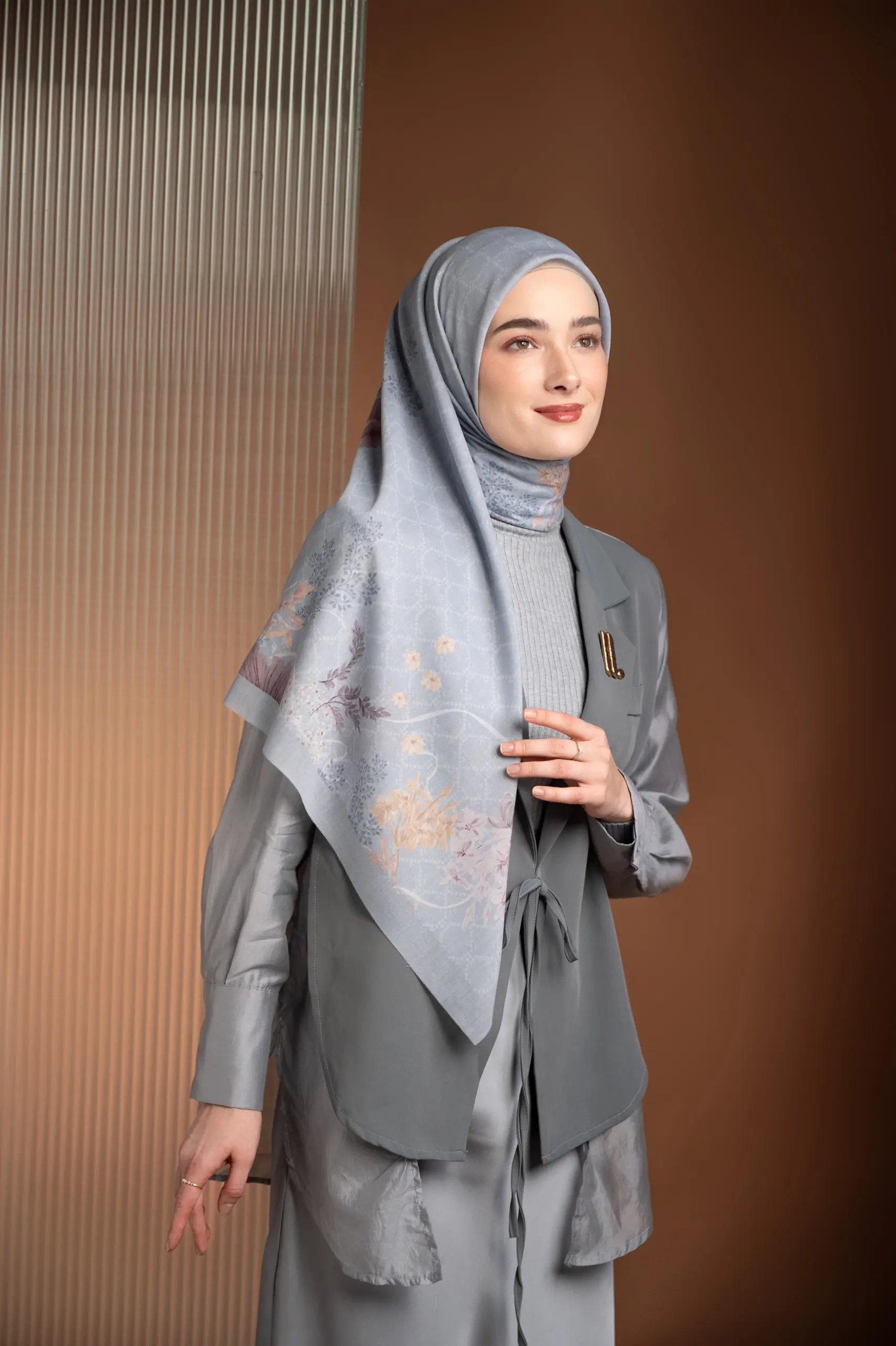 AMOUR SCARF SEAFOAM