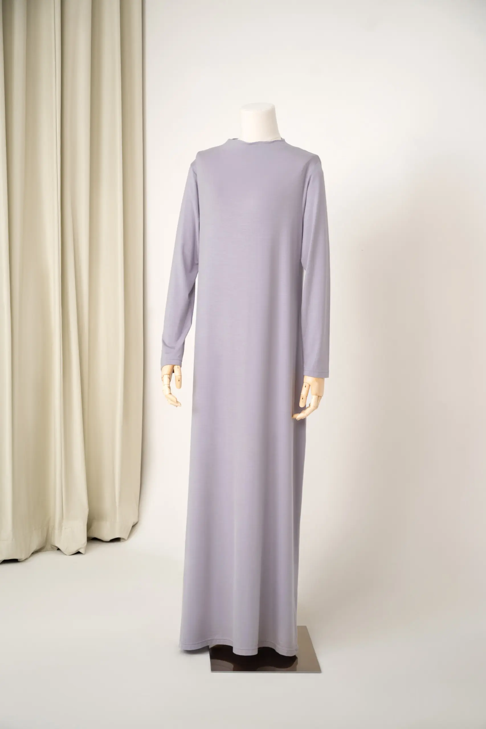 HUGGABLE LONG SLEEVE INNER DRESS MIST GRAY