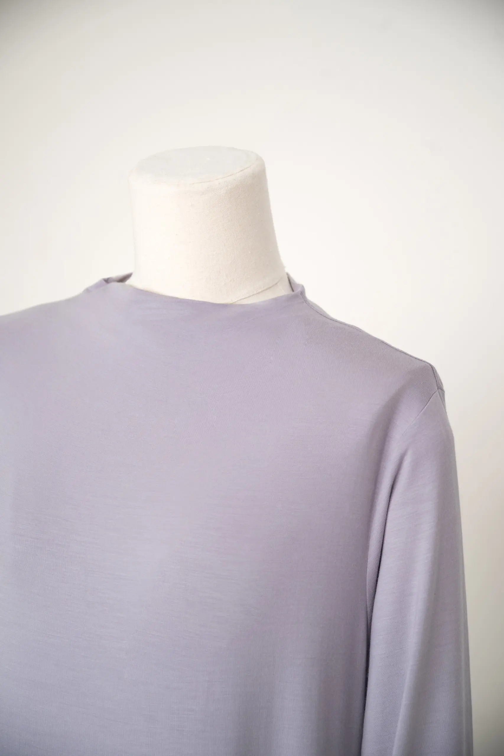 HUGGABLE LONG SLEEVE INNER DRESS MIST GRAY