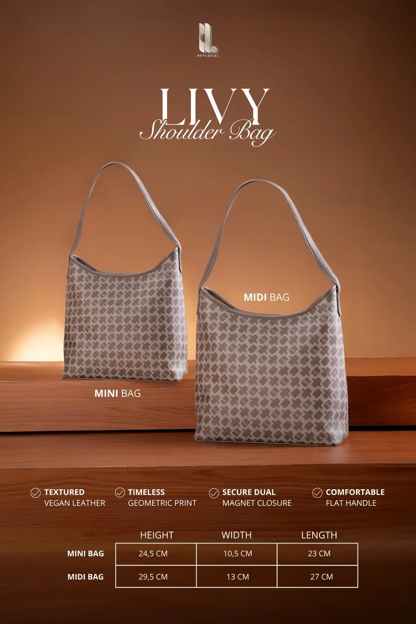 LIVY SHOULDER BAG RAVEN