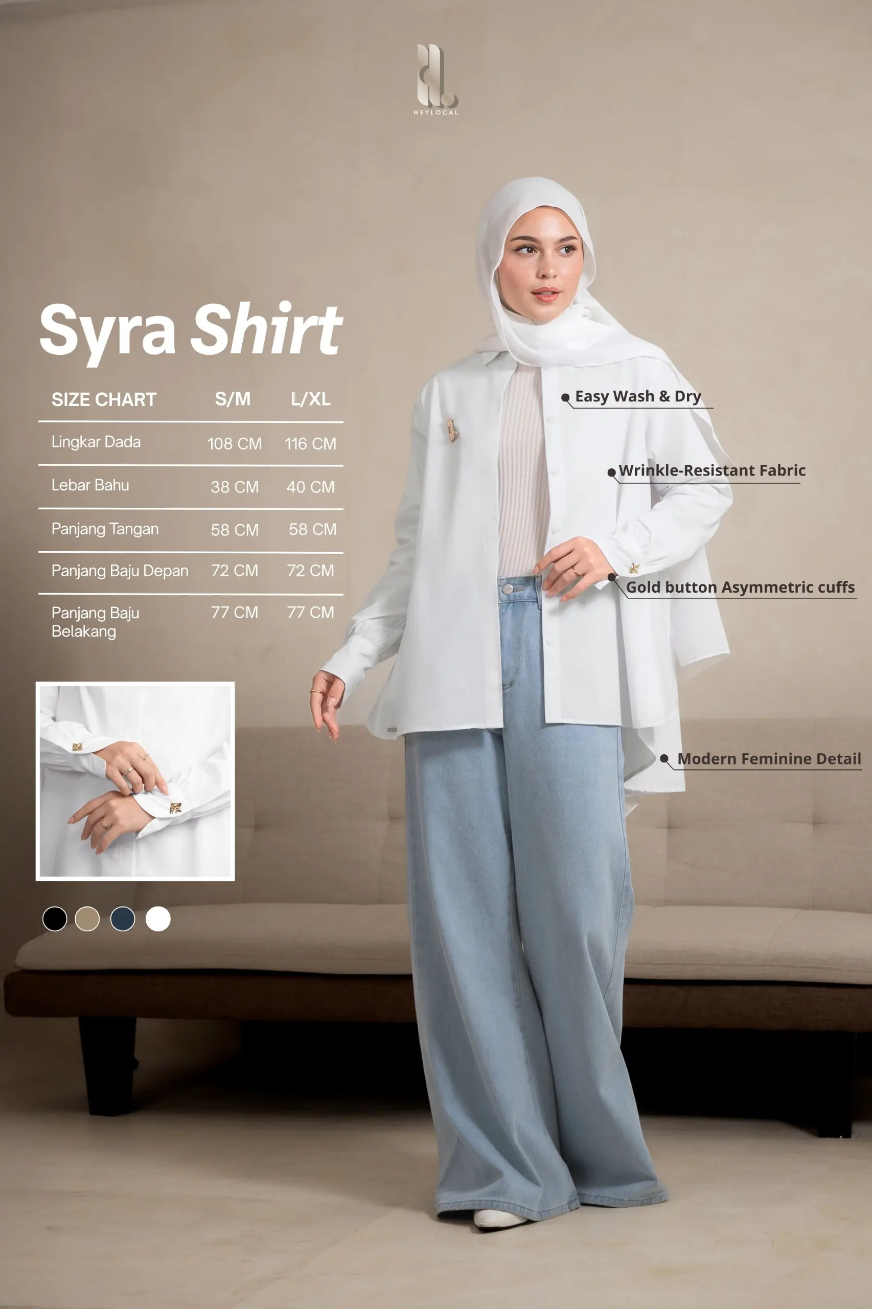 SYRA SHIRT PEARL