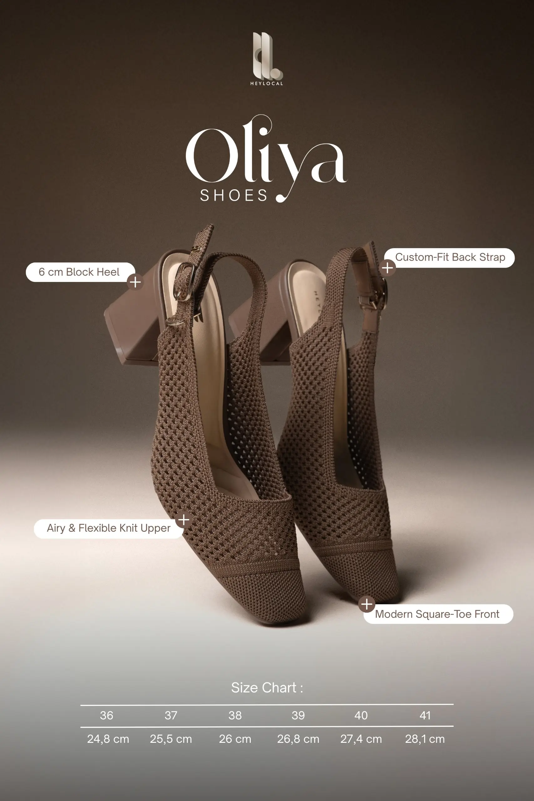 OLIYA HEELS MOCCA