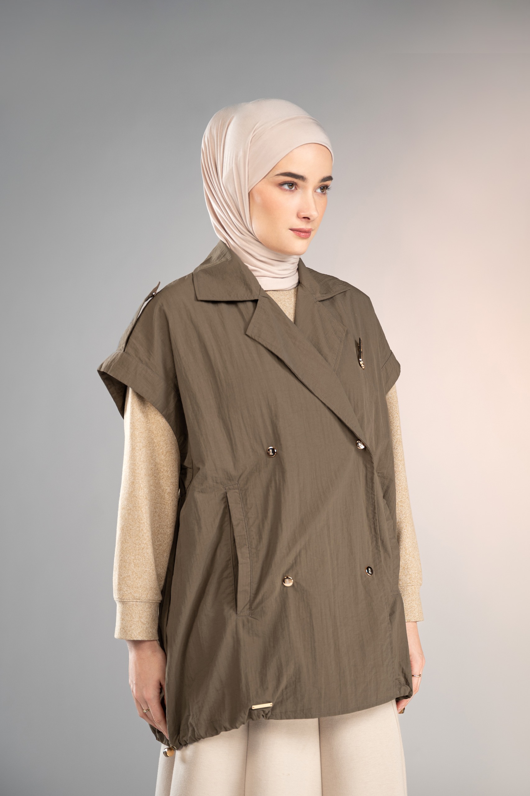 MARGOT VEST SEPIA