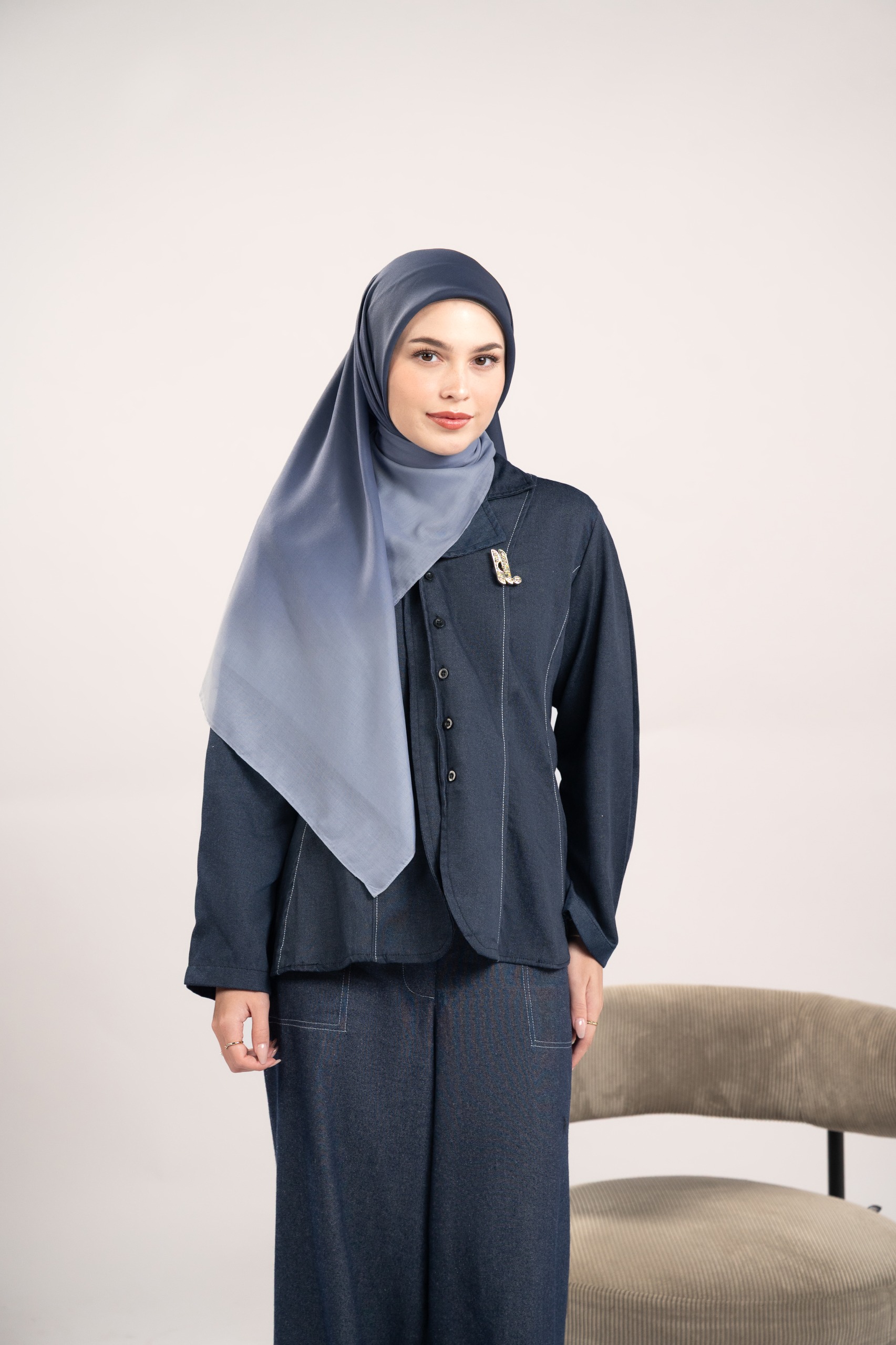 FLAIRY SCARF MIDNIGHT