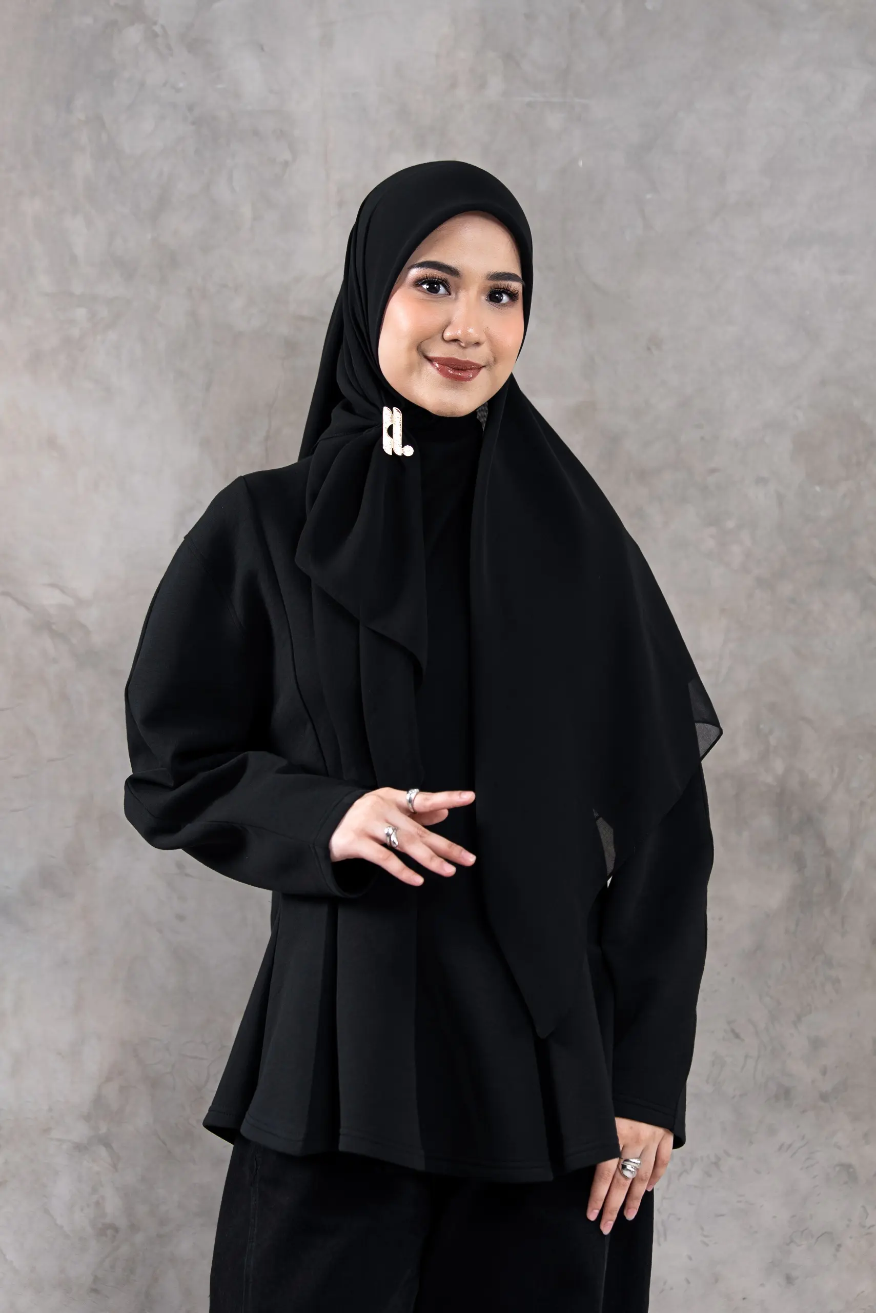 AIRY SCARF ONYX