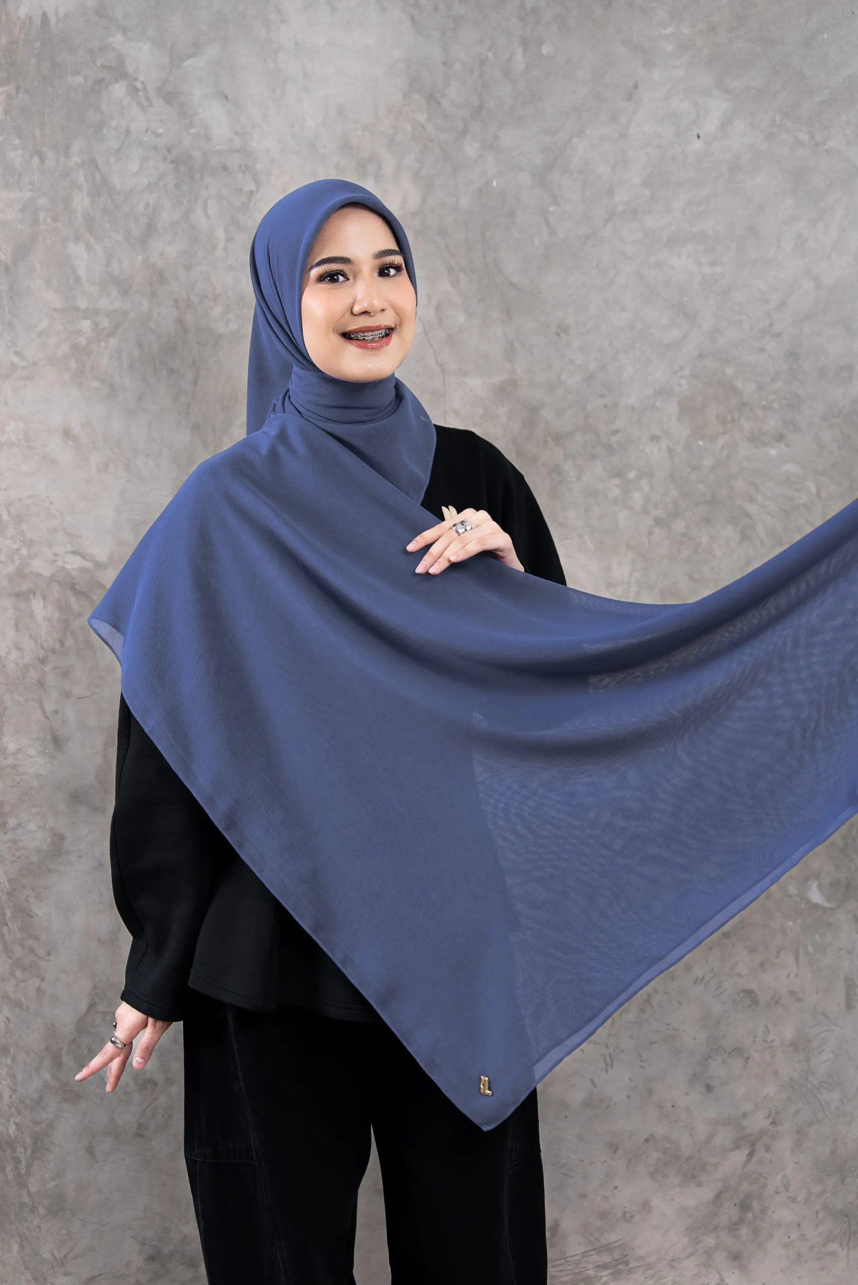 AIRY SCARF DENIM