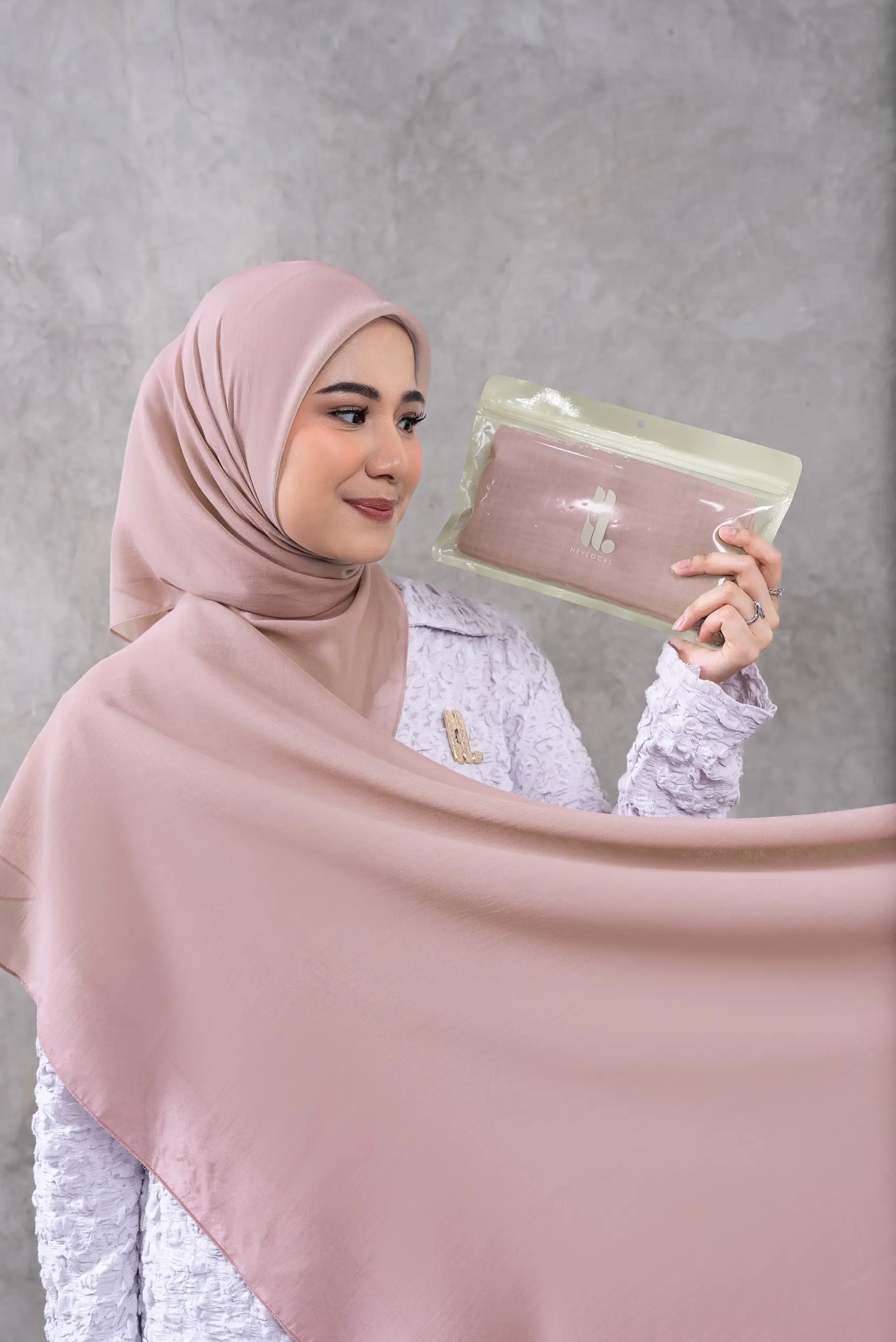 AIRY SCARF ROSE