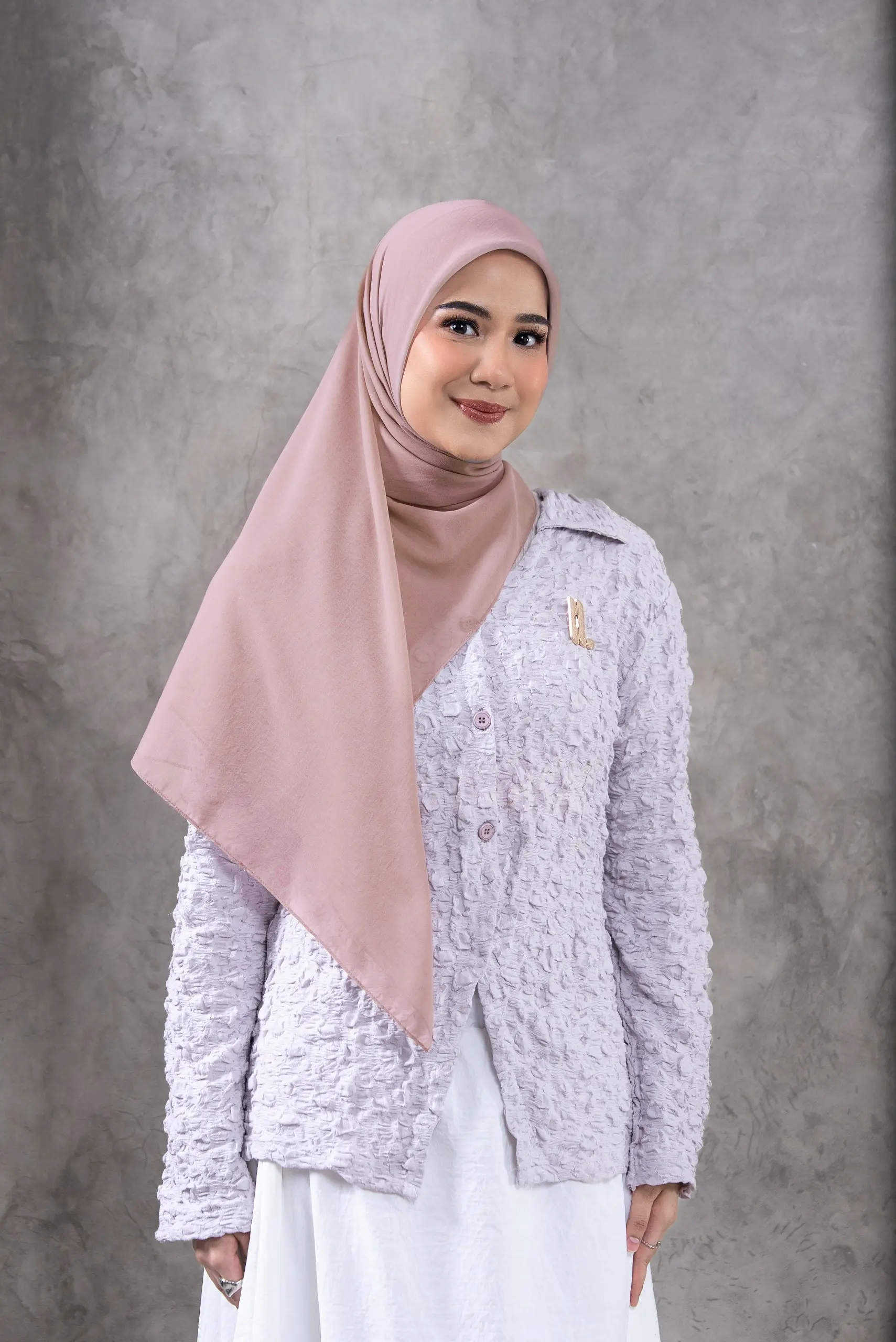 AIRY SCARF ROSE