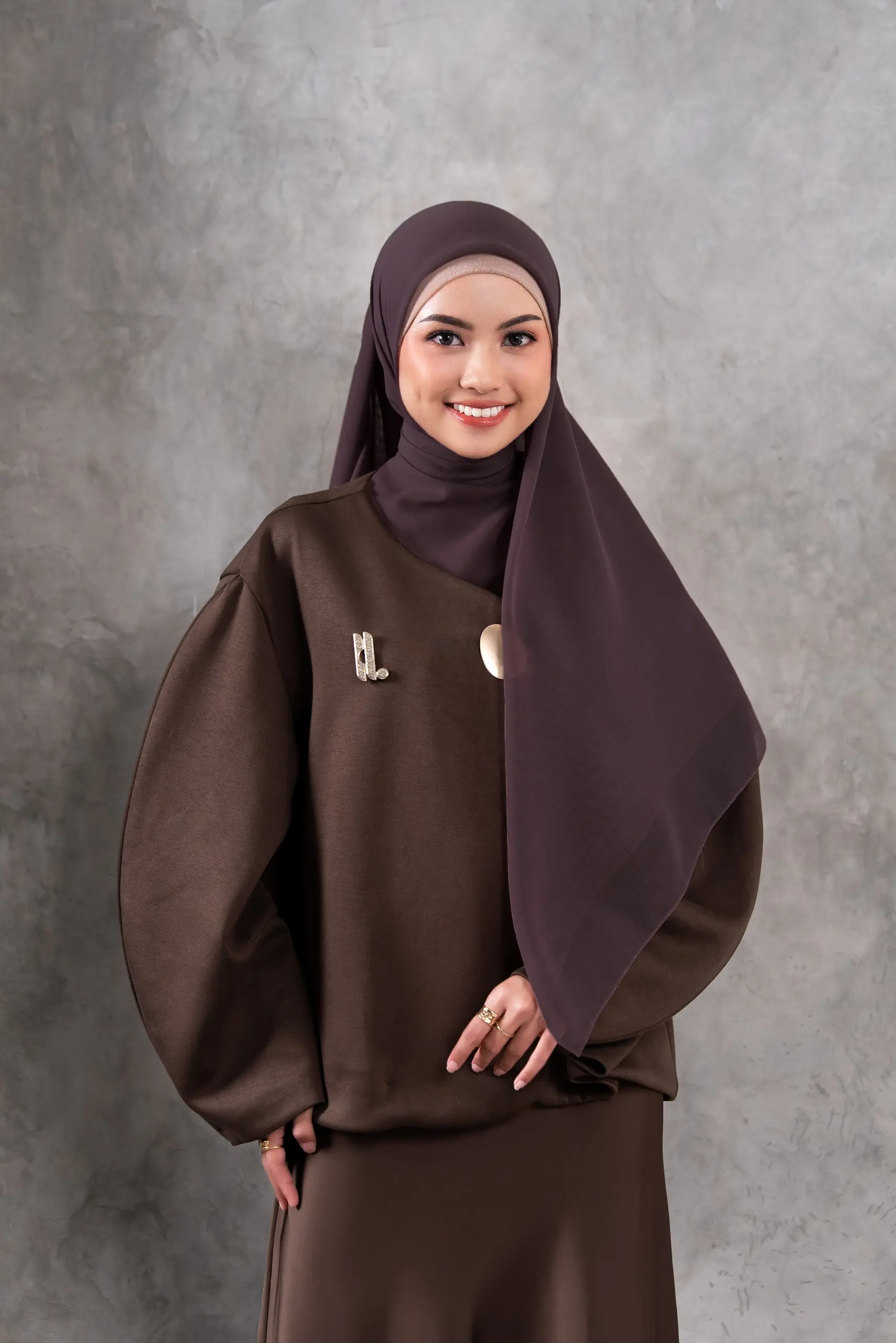 AIRY SCARF BRUNEA