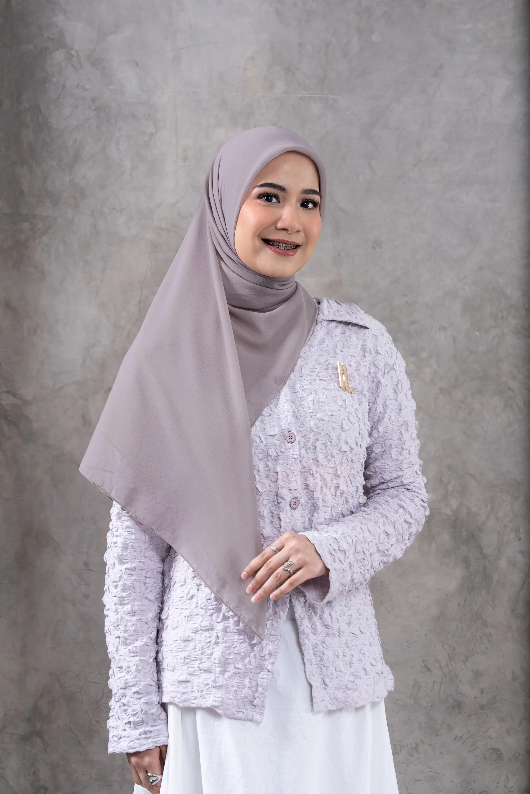 AIRY SCARF OYSTER