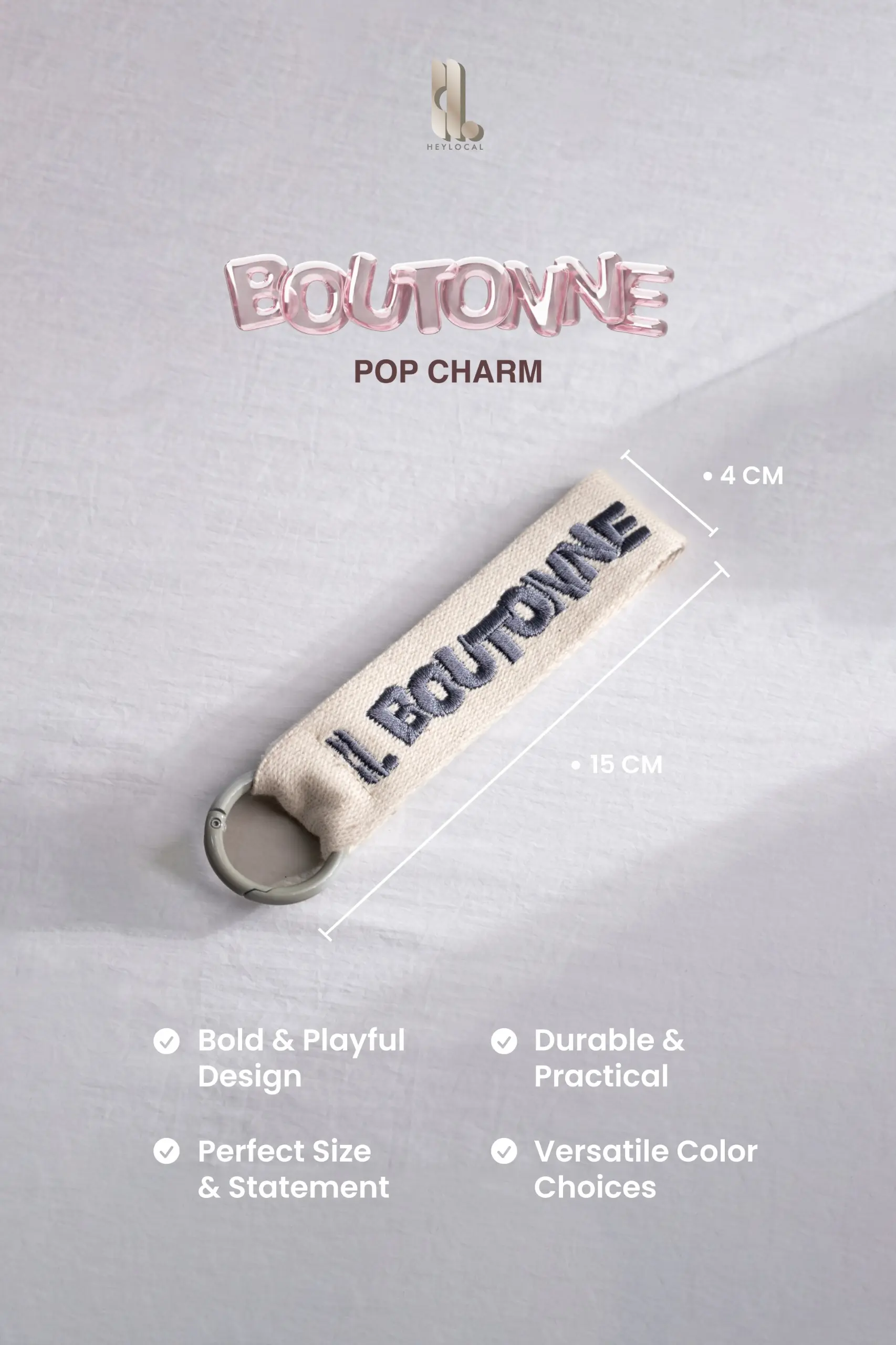 BOUTONNE POP CHARM BLUEFIN