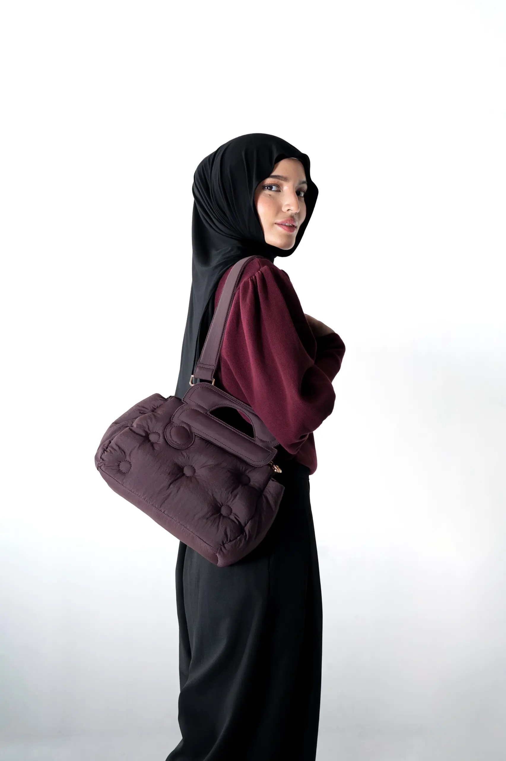 BOUTONNE BAG BRUNETTE
