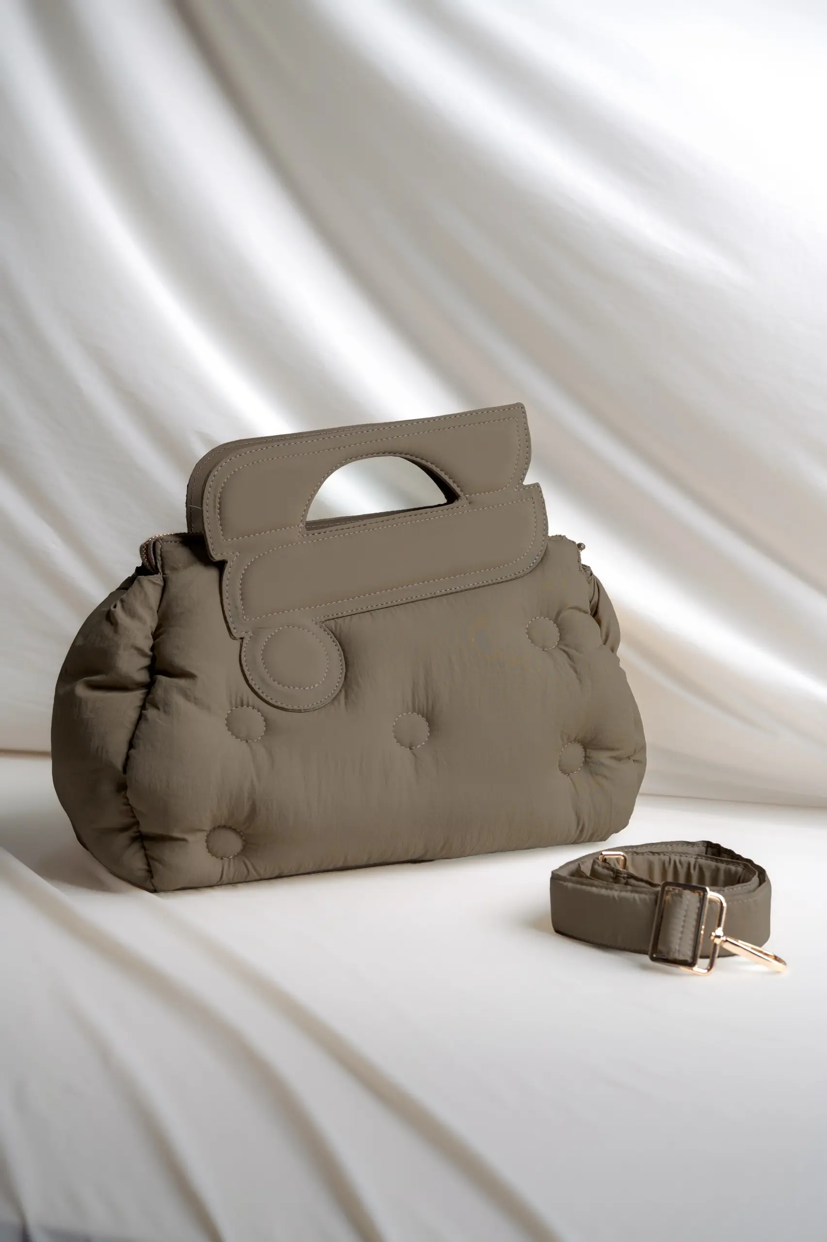 BOUTONNE BAG TAUPE