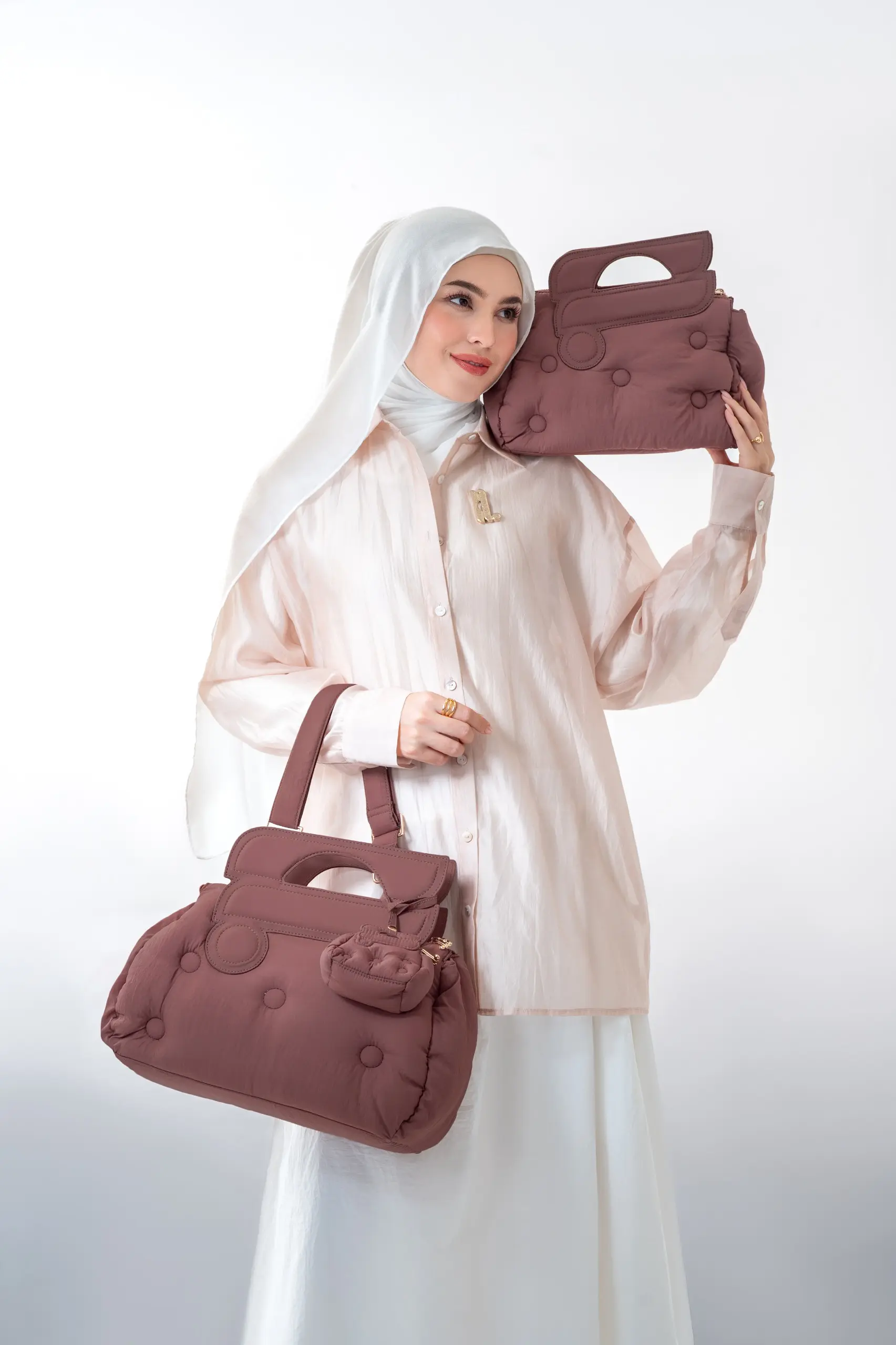 BOUTONNE BAG ROSEWOOD