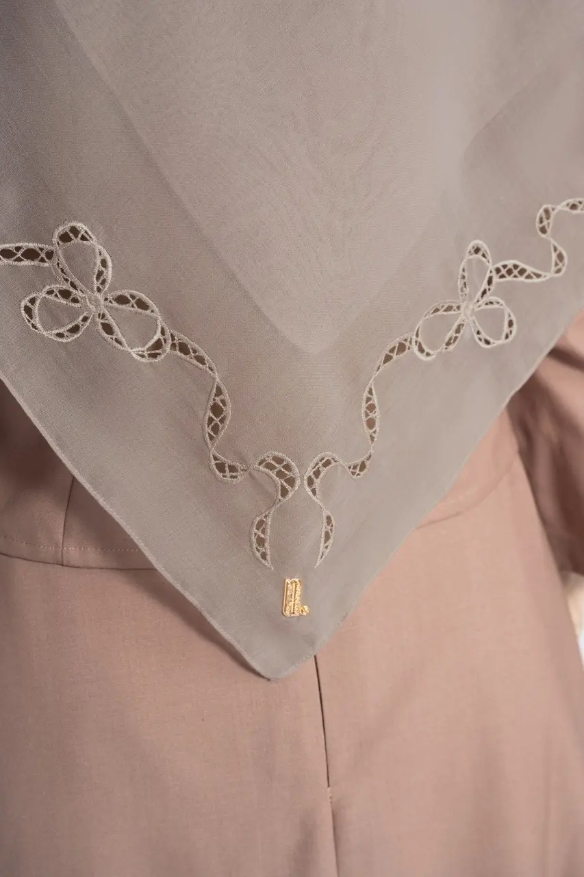 LACELLE RIBBON SCARF COPPER