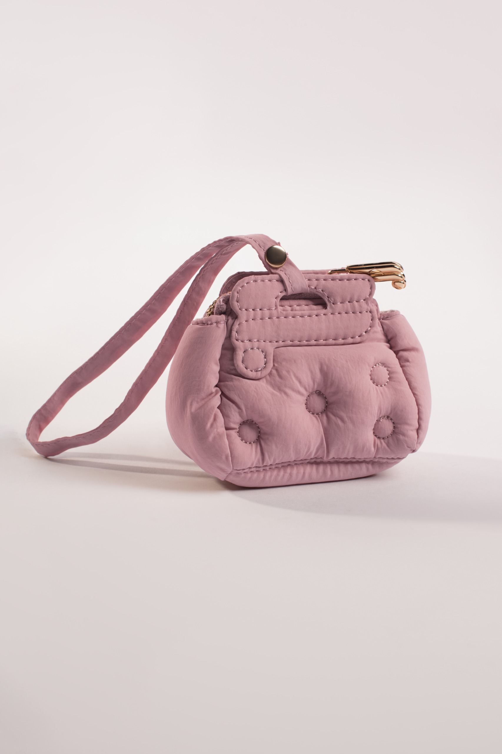 BOUTONNE POCKET BAG CHARM MISTY ROSE