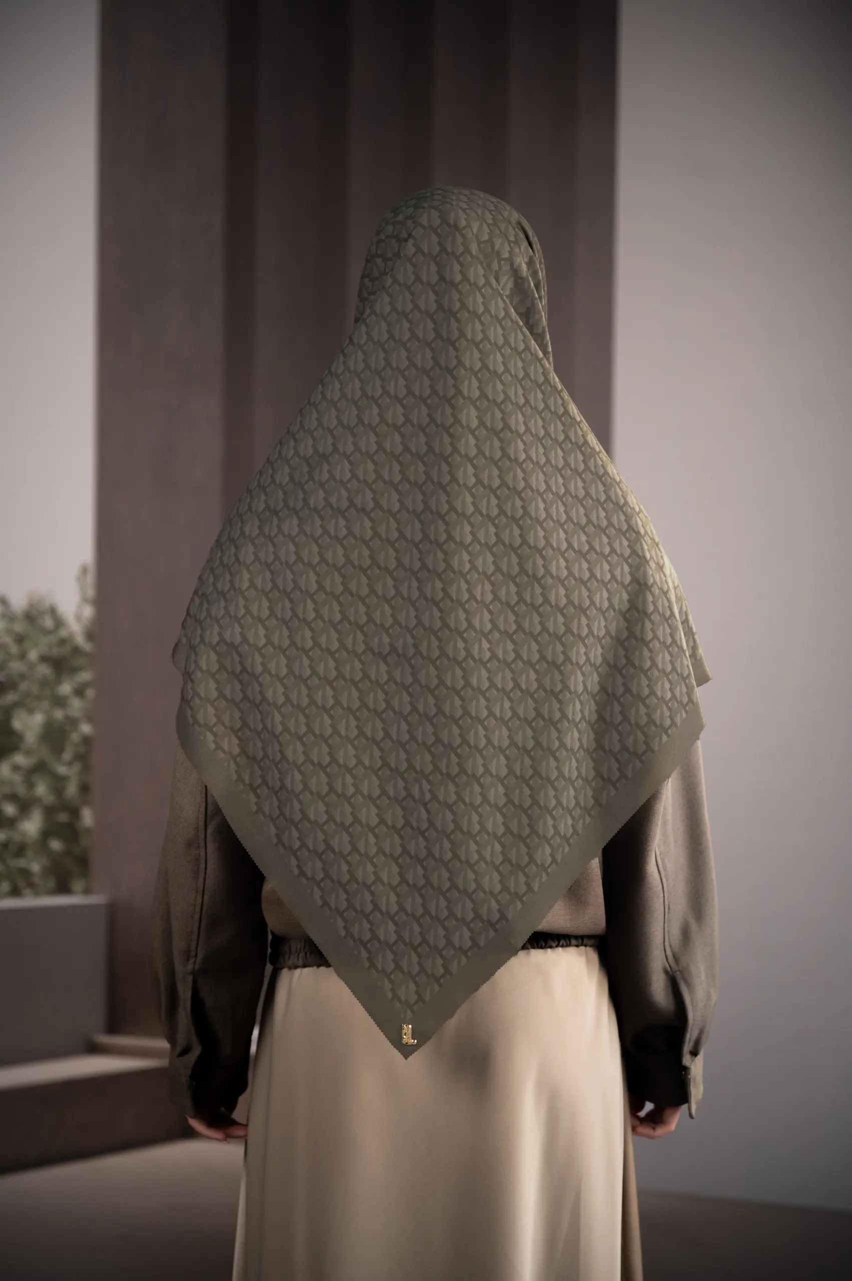 MODEGRAM DE H SCARF OLIVE