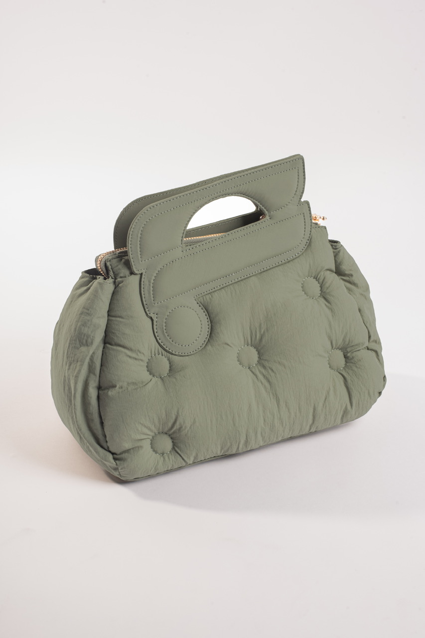BOUTONNE BAG GREEN OLIVE