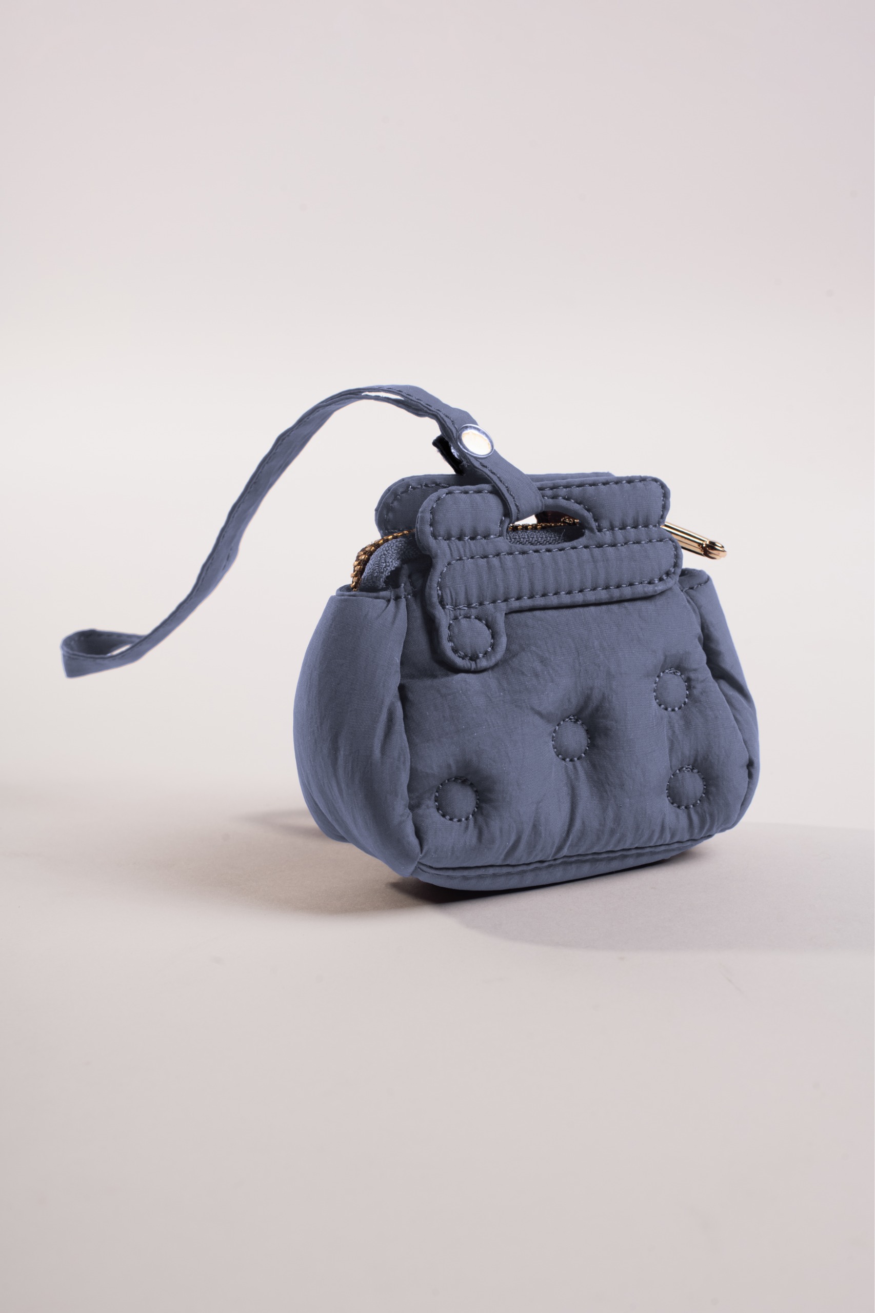 BOUTONNE POCKET BAG CHARM BLUEFIN