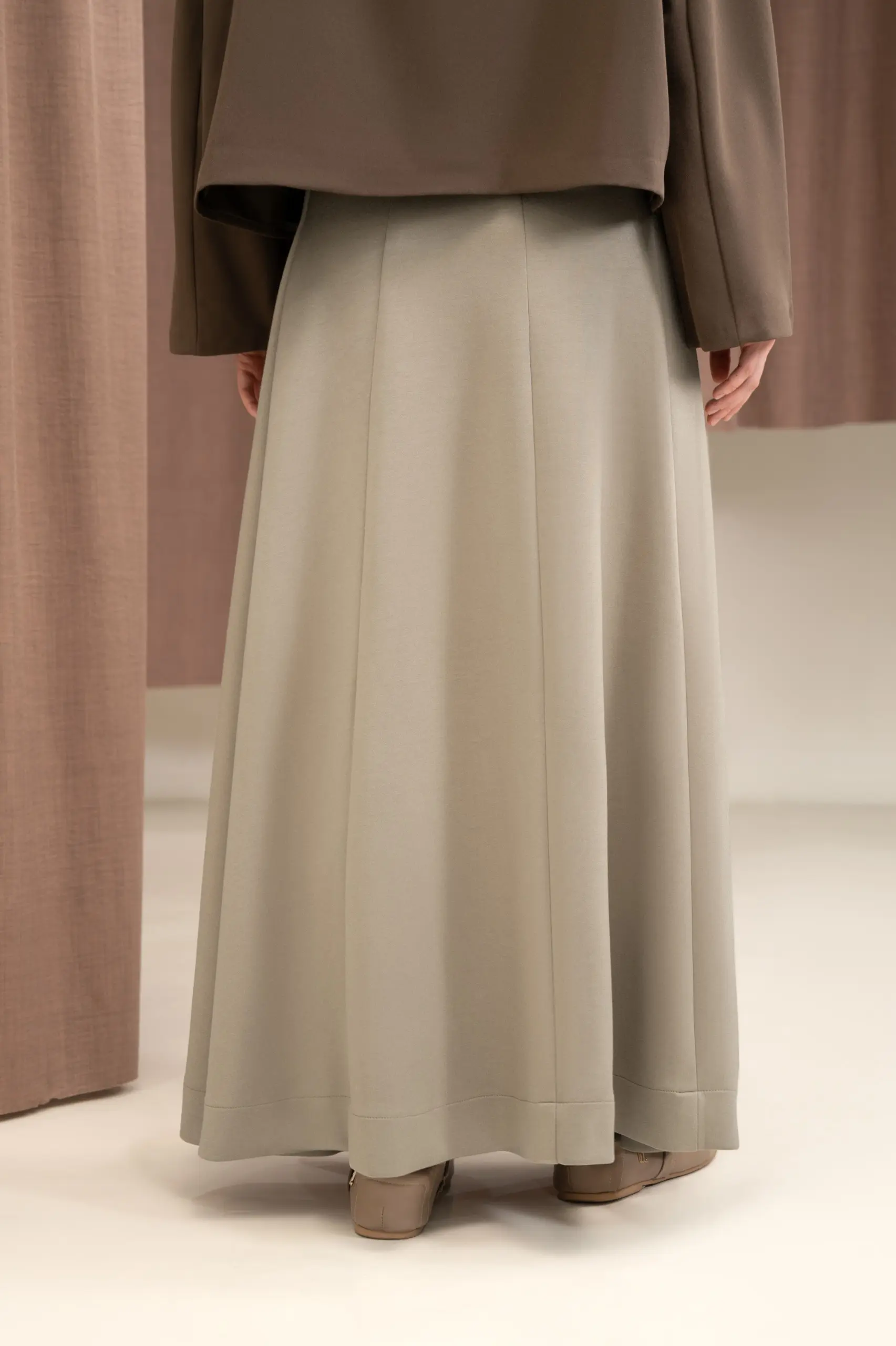 ARC SKIRT TAUPE