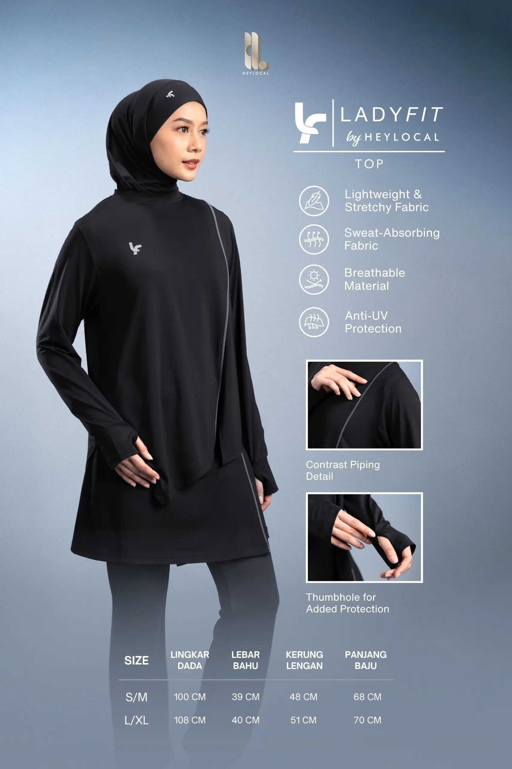 LADY FIT STRIVE TOP MOSS