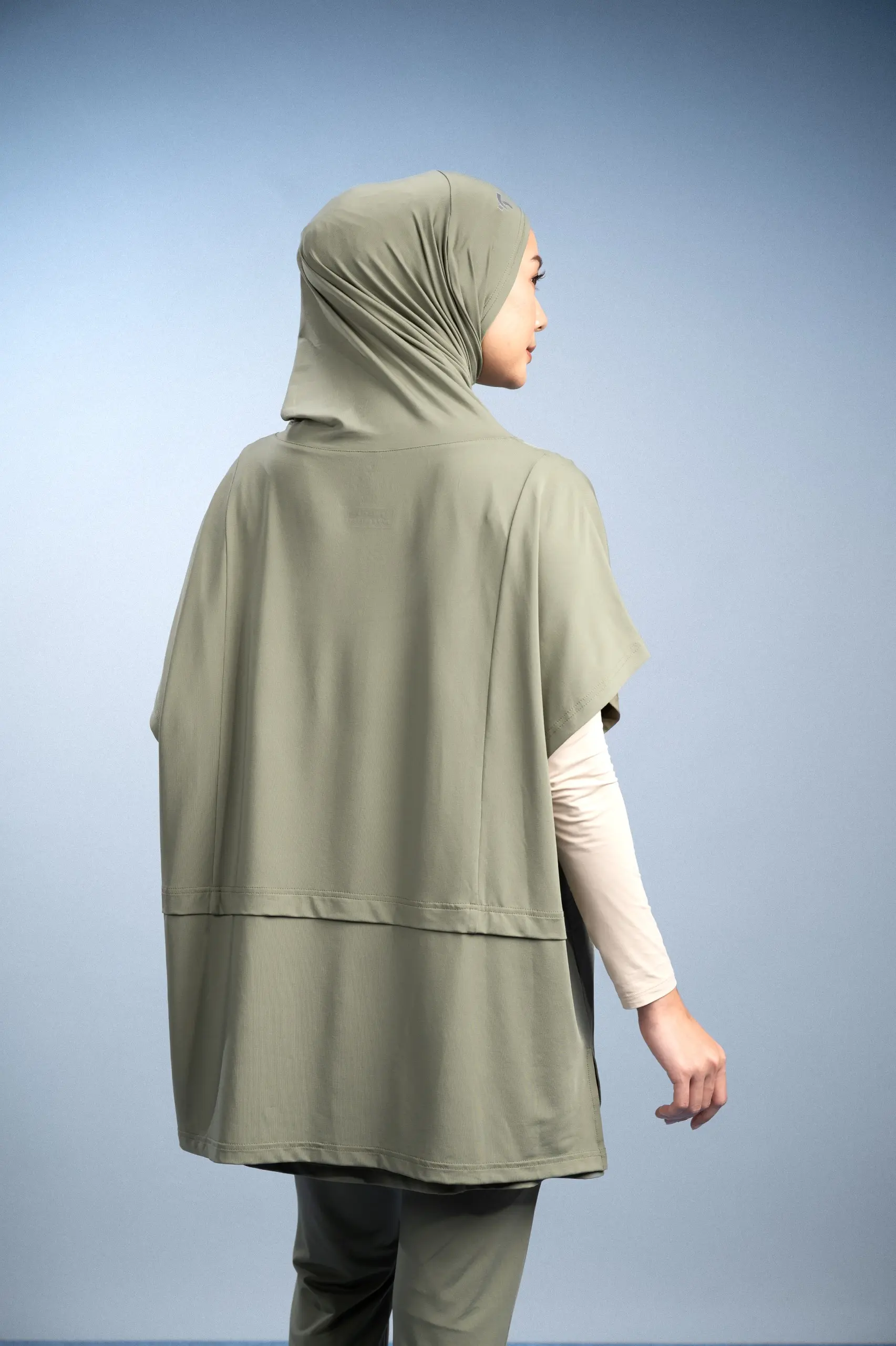LADY FIT STRIVE HIJAB VEST MOSS