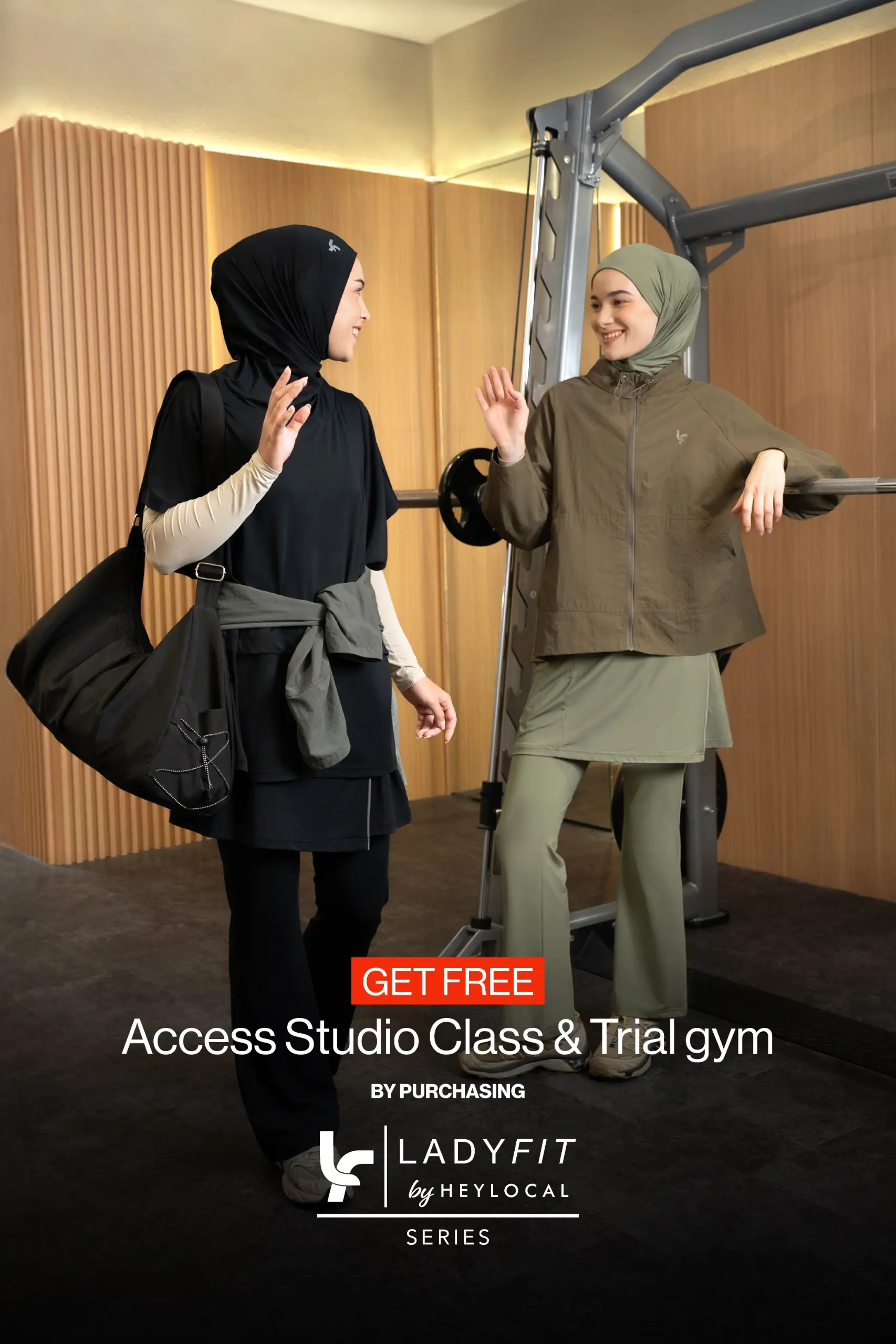 LADY FIT STRIVE LEGGING SKIRT MOSS