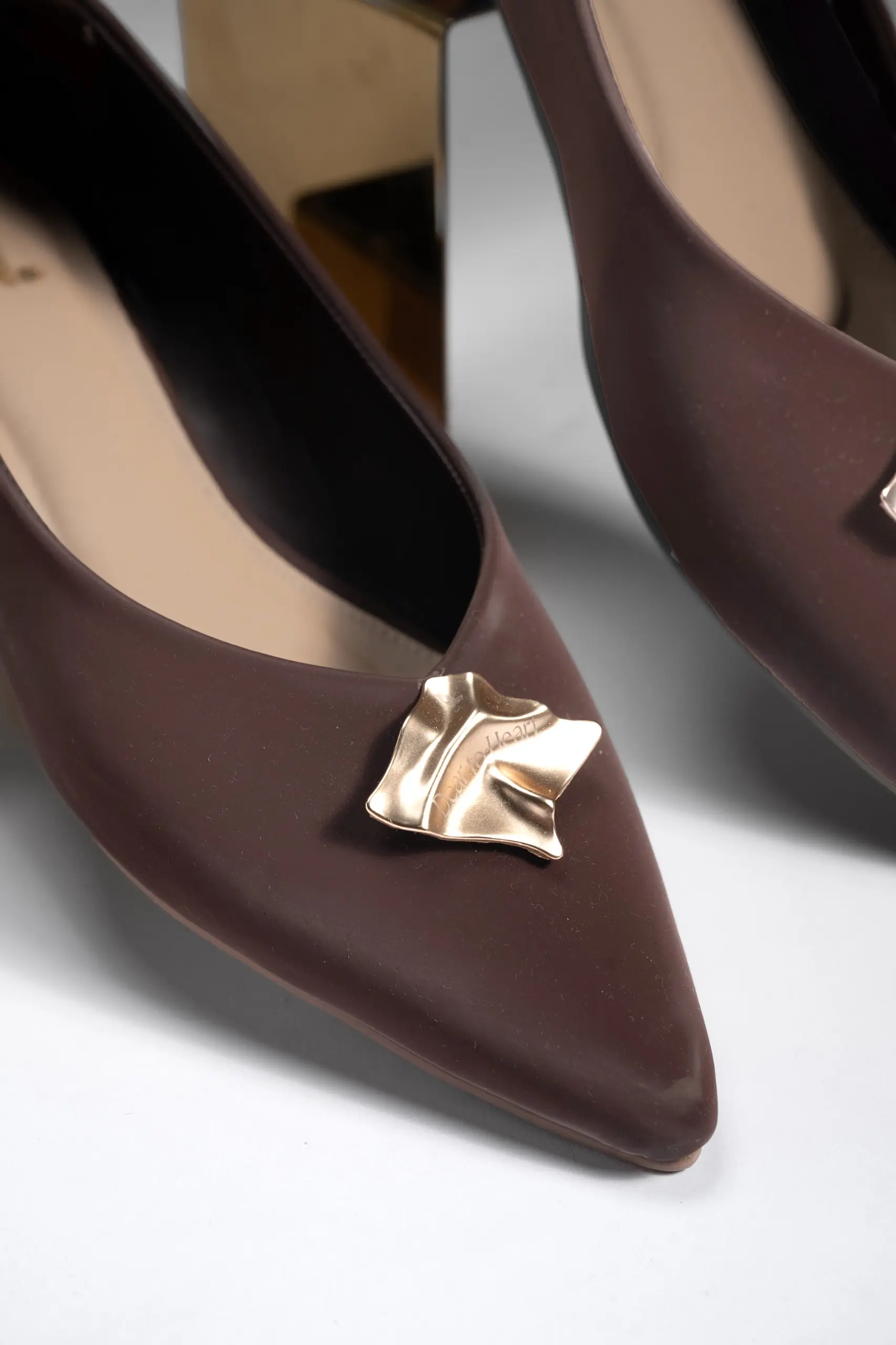 DEAR TO HEART FLAT SHOES BRUNETTE