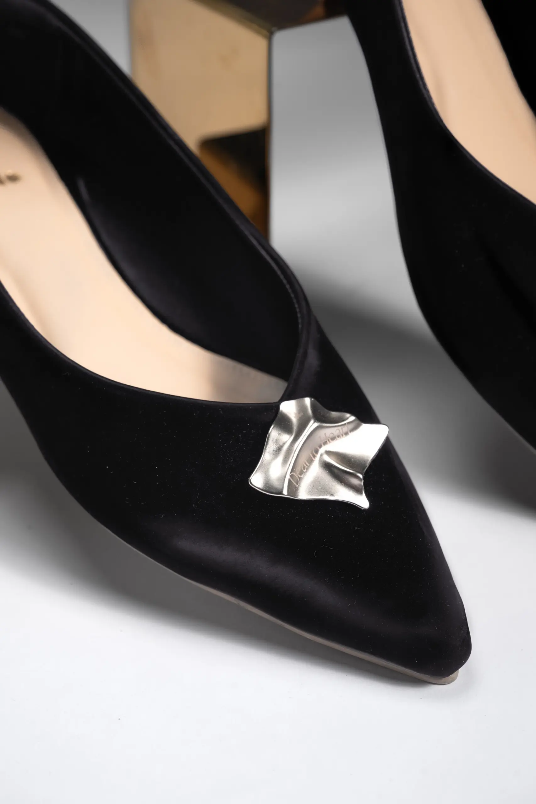 DEAR TO HEART FLAT SHOES BLACK