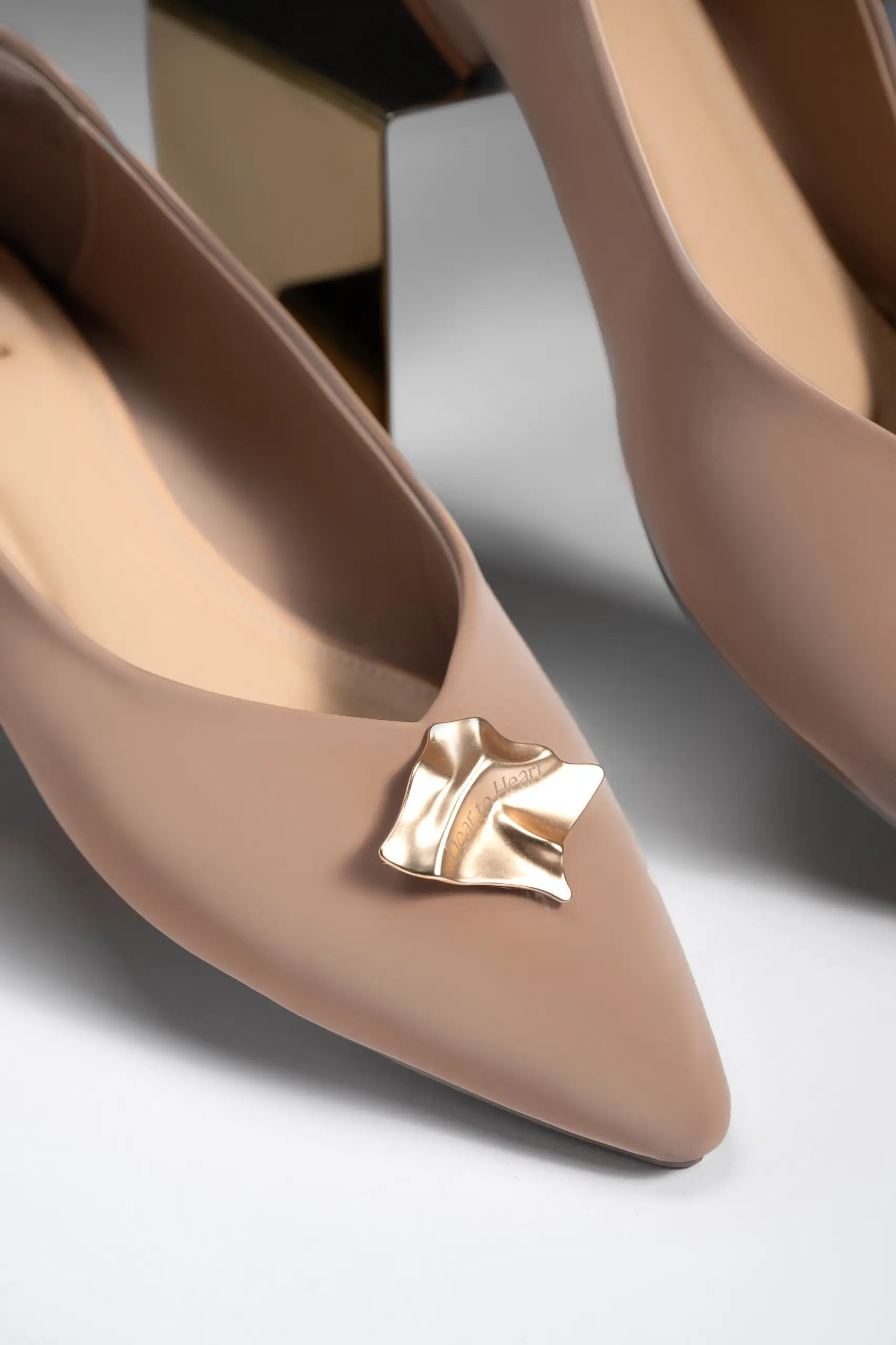 DEAR TO HEART FLAT SHOES APRICOT