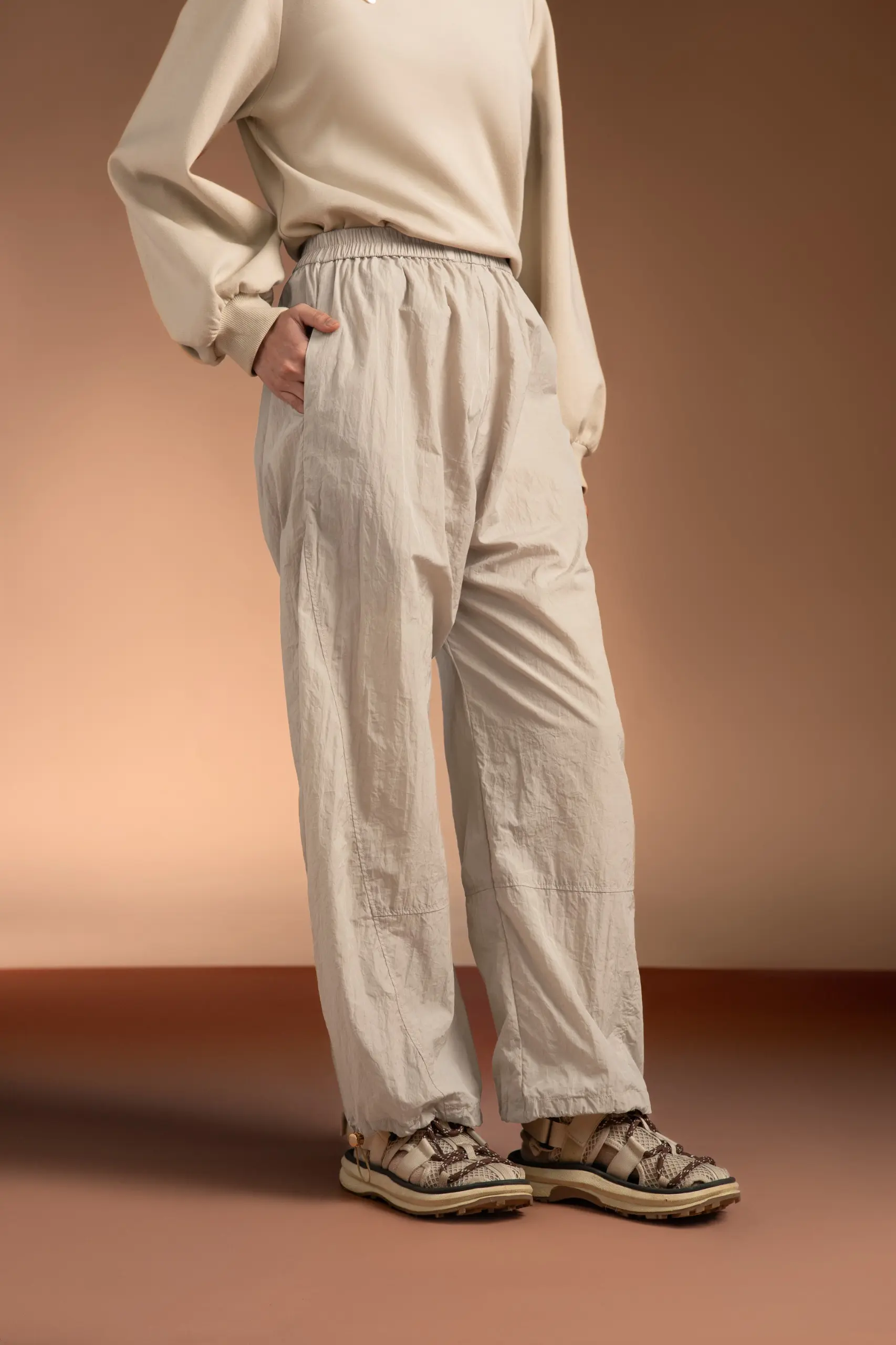 MARGOT 2.0 BARREL PANTS CREME