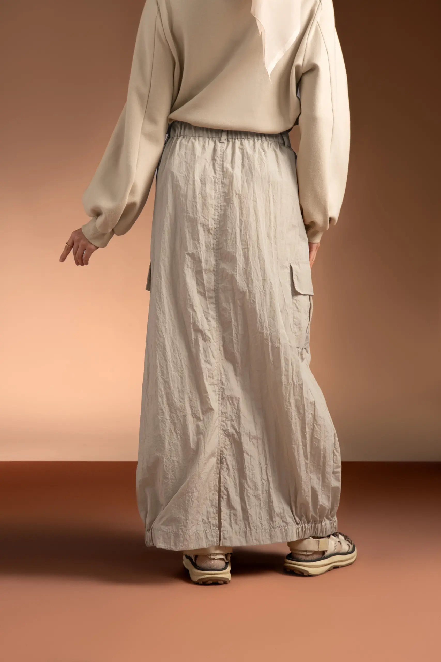 MARGOT 2.0 LONG CARGO SKIRT CREME