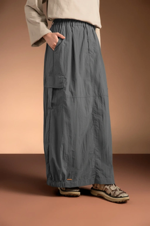 Image of MARGOT 2.0 LONG CARGO SKIRT CEMENT