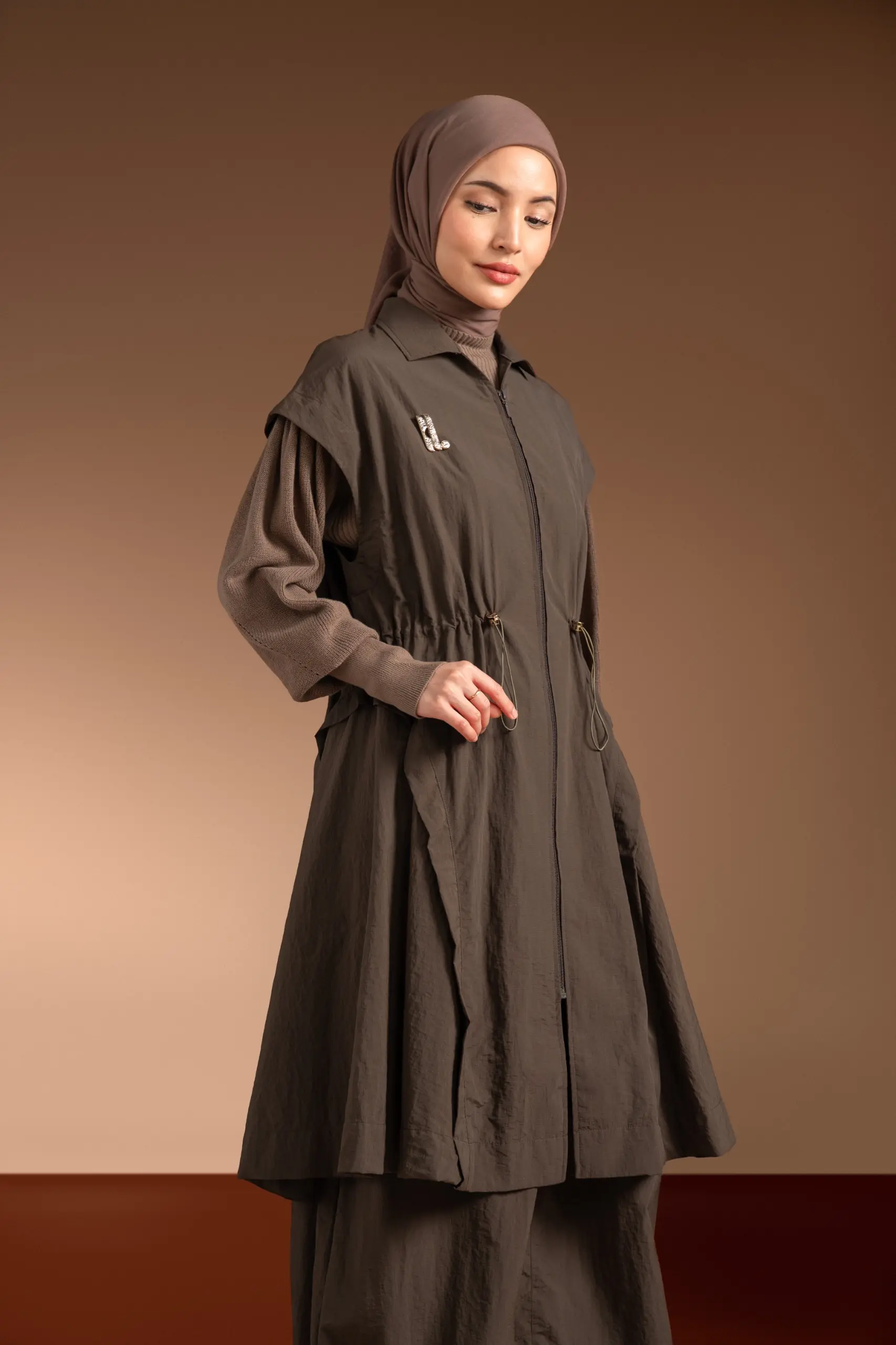 MARGOT 2.0 LONG VEST COFFE