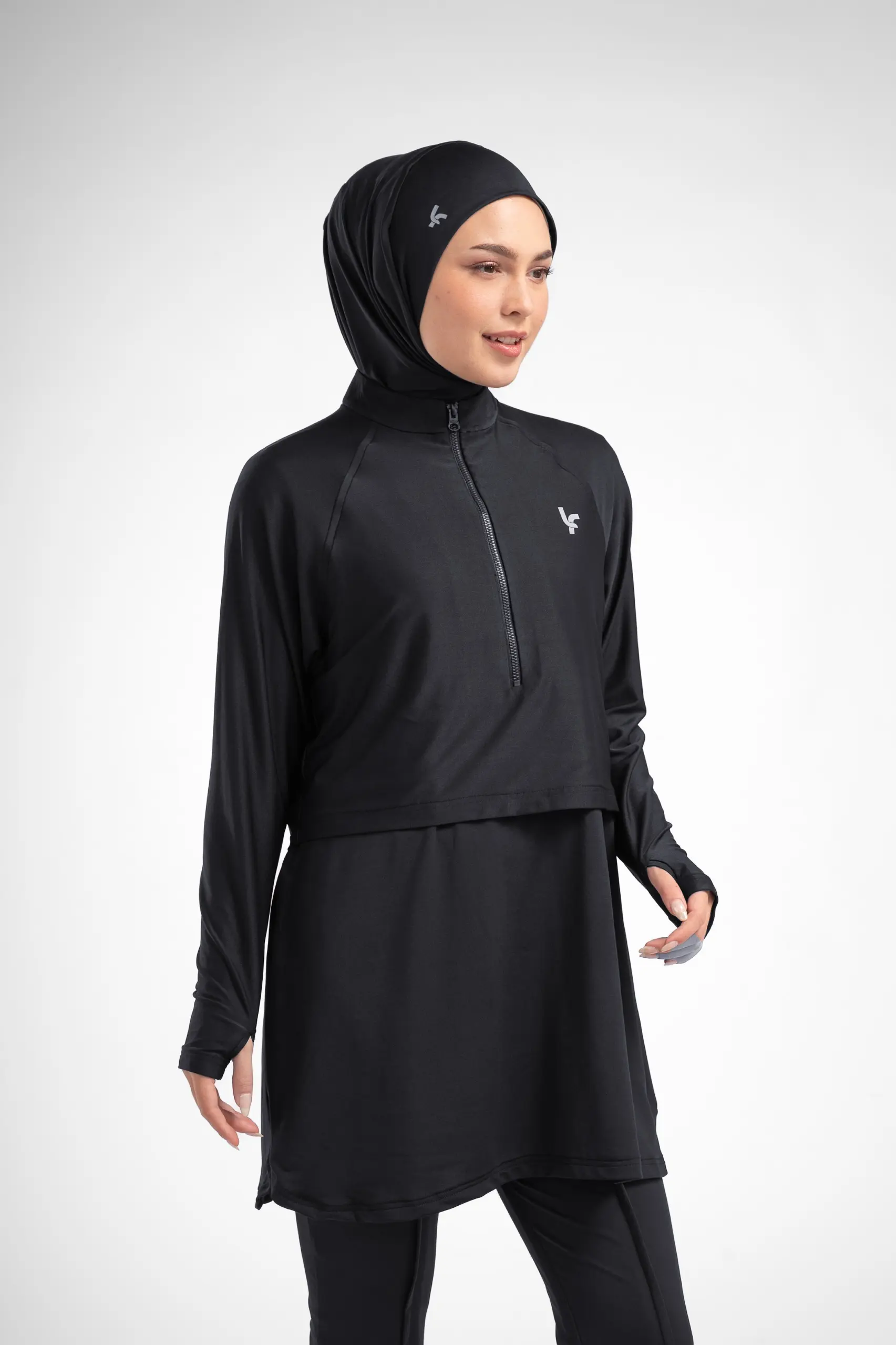 LADY FIT RUNERA DRAWSTRING TOP ONYX