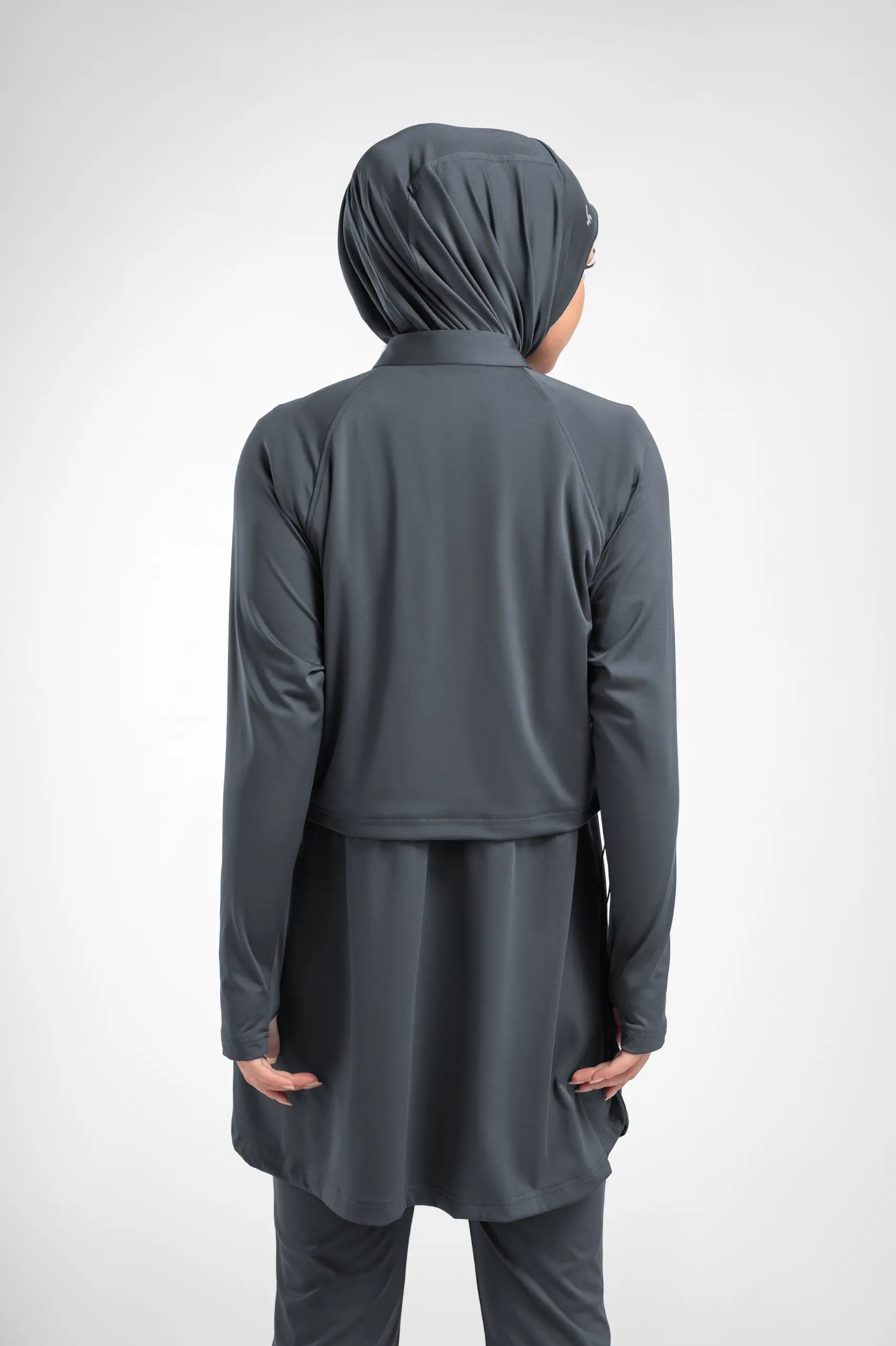 LADY FIT RUNERA DRAWSTRING TOP CHARCOAL
