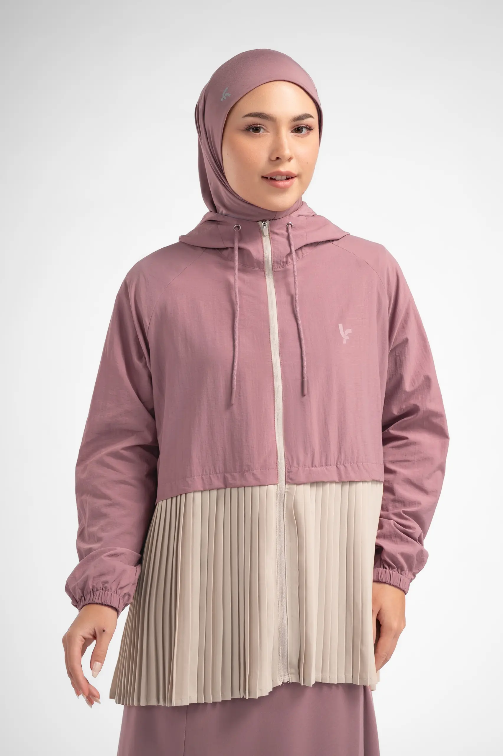 LADY FIT RUNERA PLEATED JACKET FIZZ