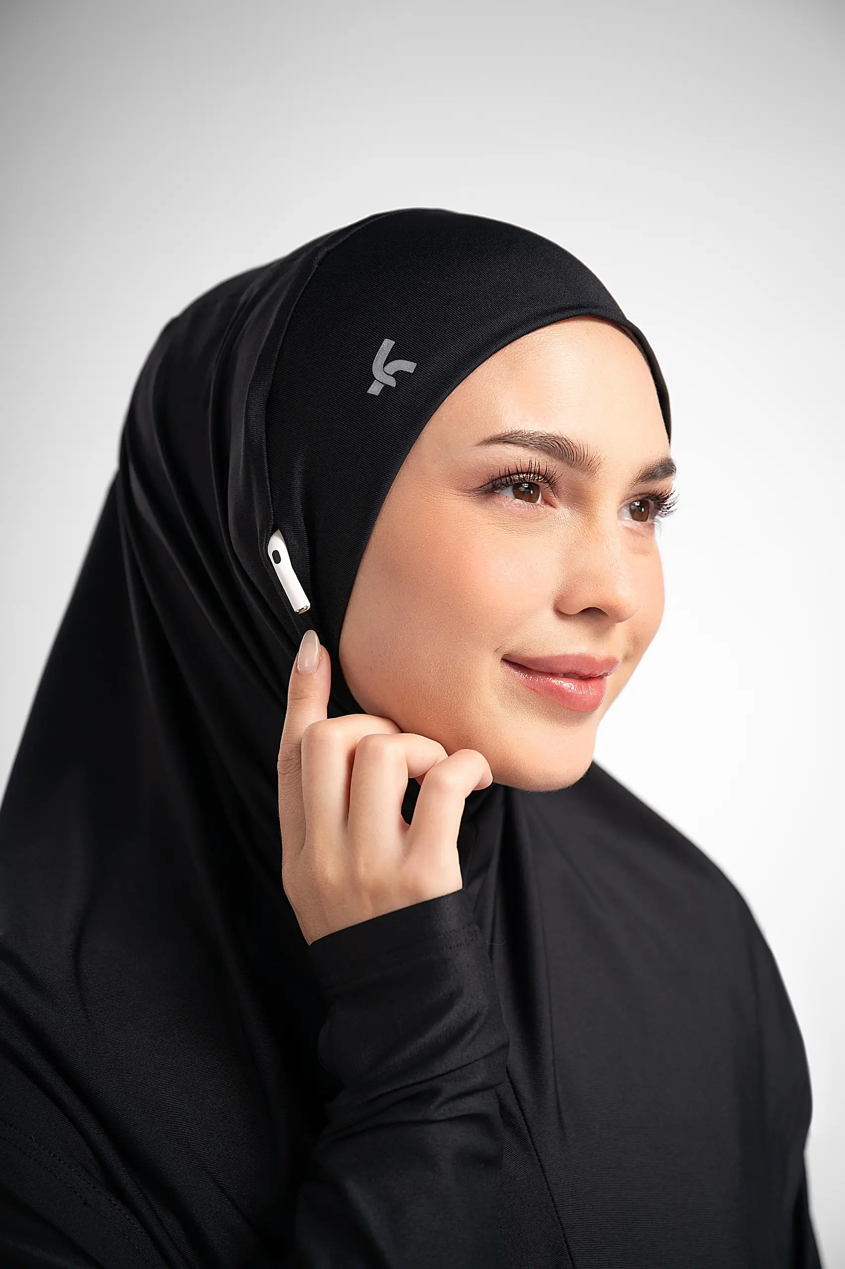 LADY FIT RUNERA HIJAB INSTANT ONYX