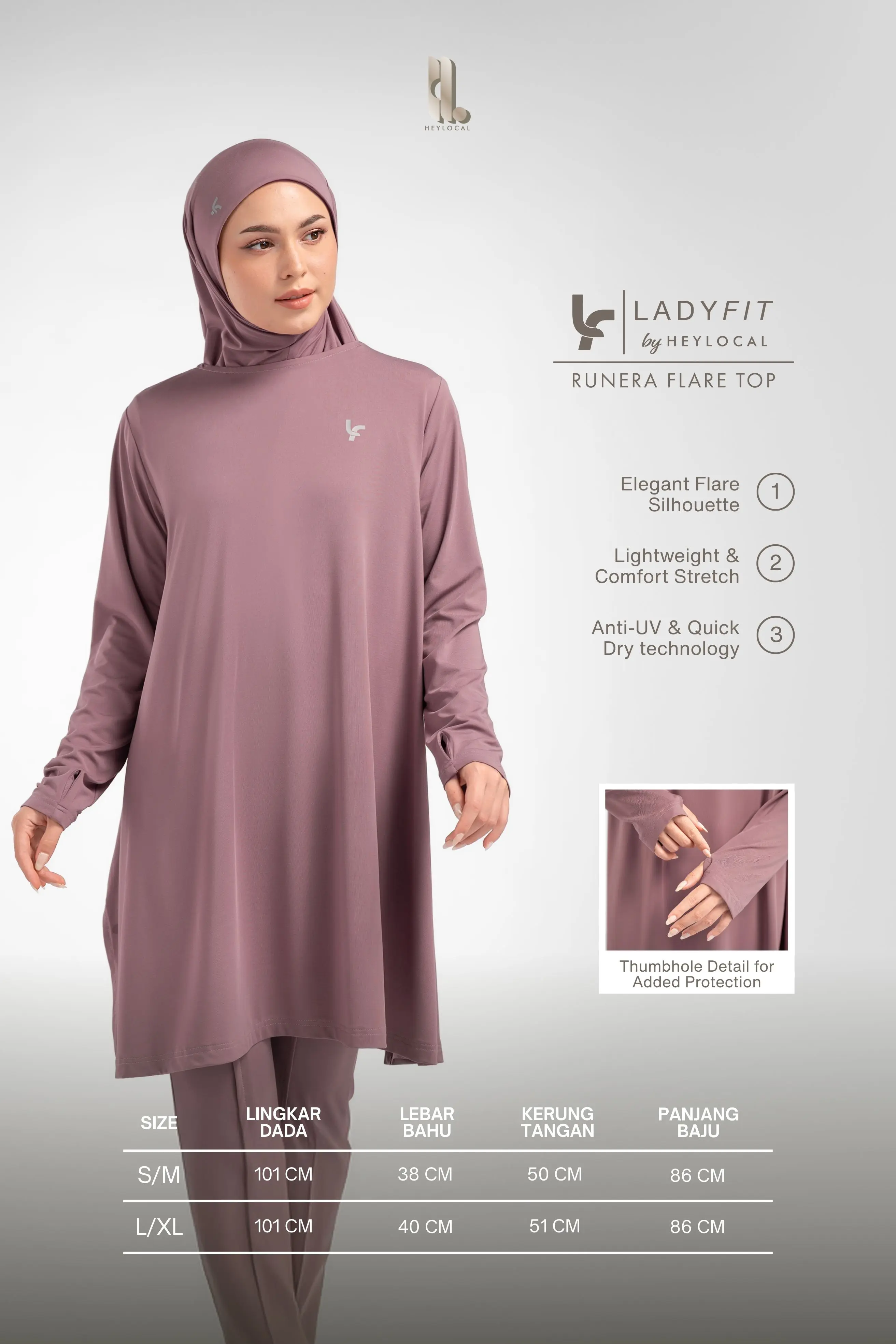 LADY FIT RUNERA FLARE TOP FIZZ